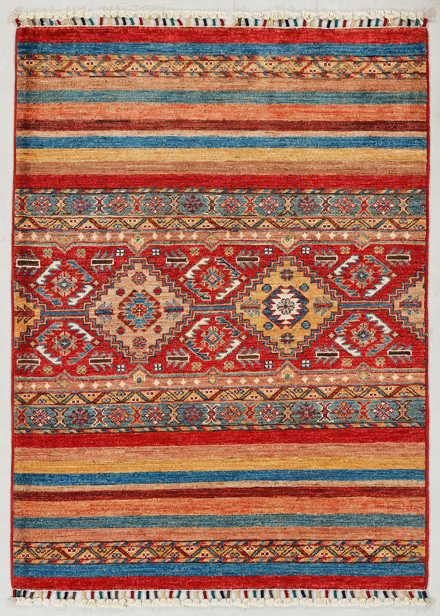 Khurjeen Persian Hand Knotted Wool Rug Multicolor 3' x 4'