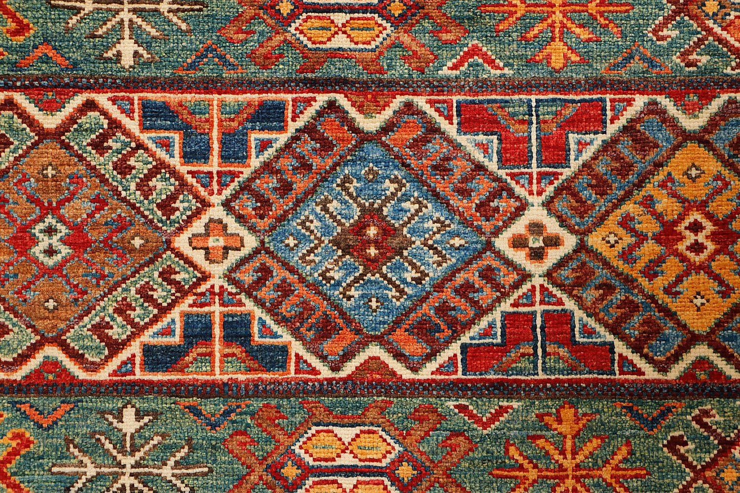 Khurjeen Persian Hand Knotted Wool Rug Multicolor 3' x 4'