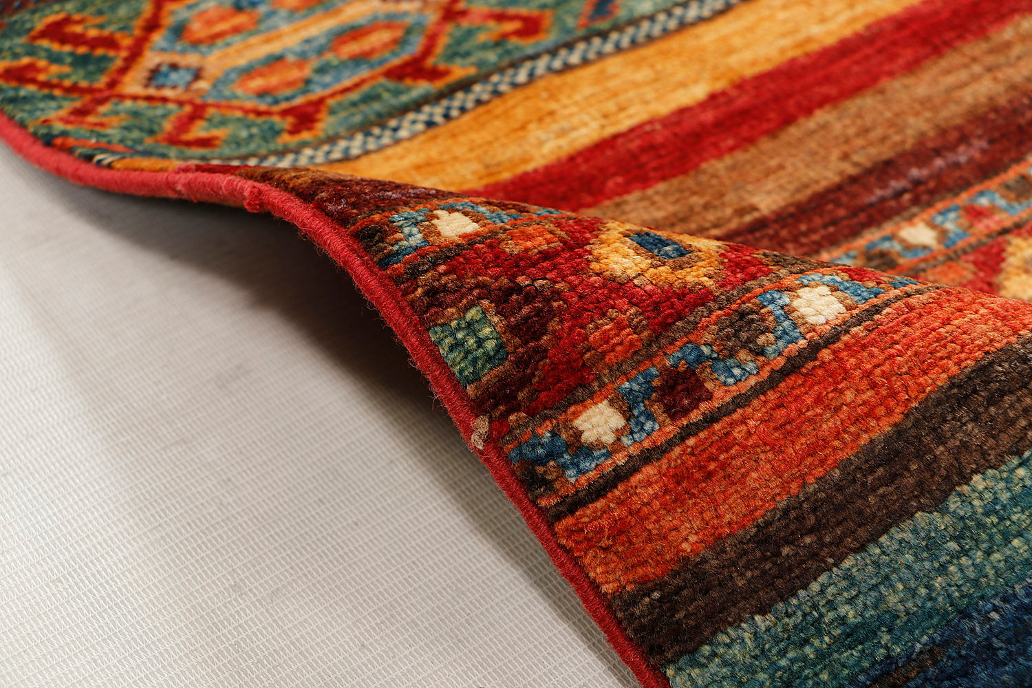 Khurjeen Persian Hand Knotted Wool Rug Multicolor 3' x 4'
