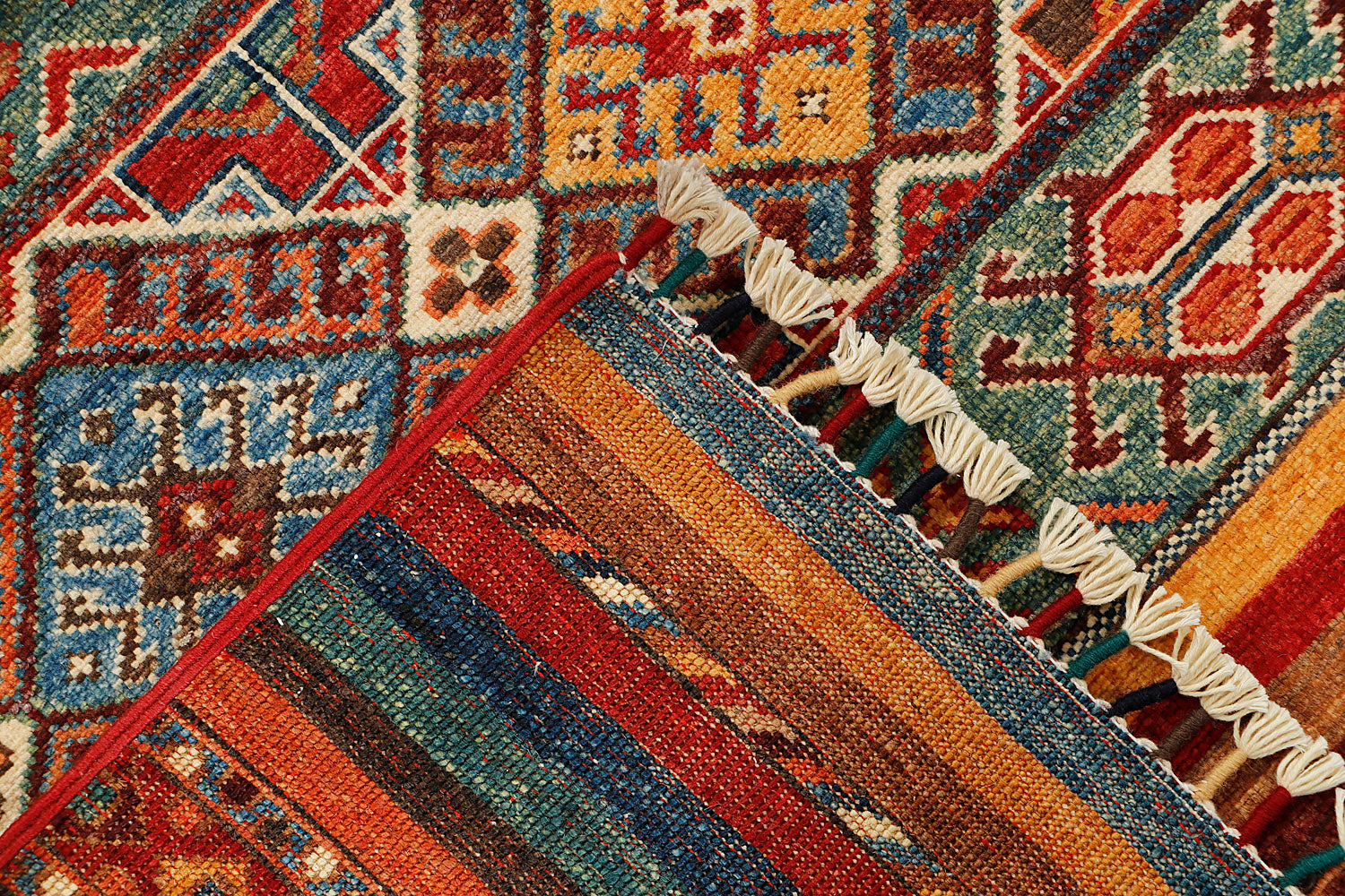 Khurjeen Persian Hand Knotted Wool Rug Multicolor 3' x 4'