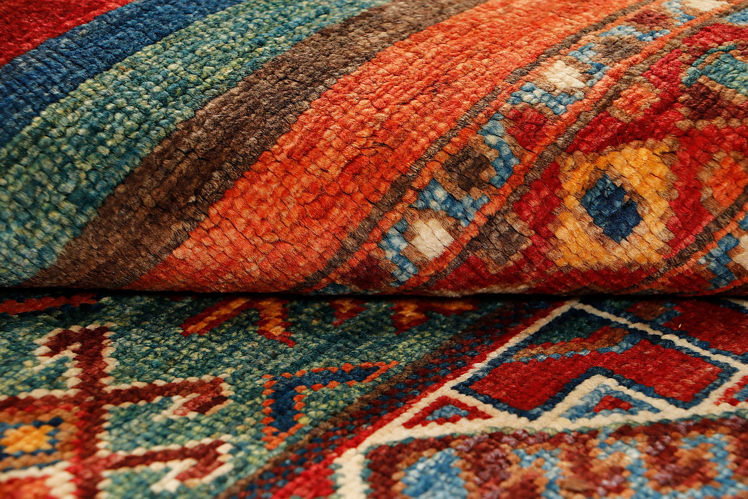 Khurjeen Persian Hand Knotted Wool Rug Multicolor 3' x 4'