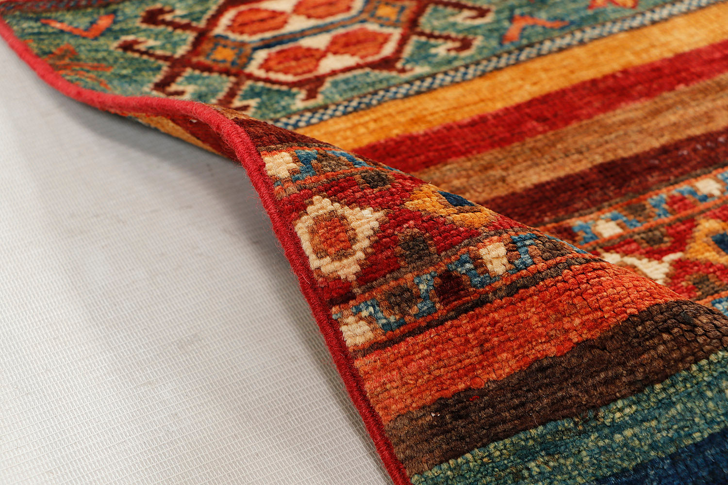 Khurjeen Persian Hand Knotted Wool Rug Multicolor 3' x 4'