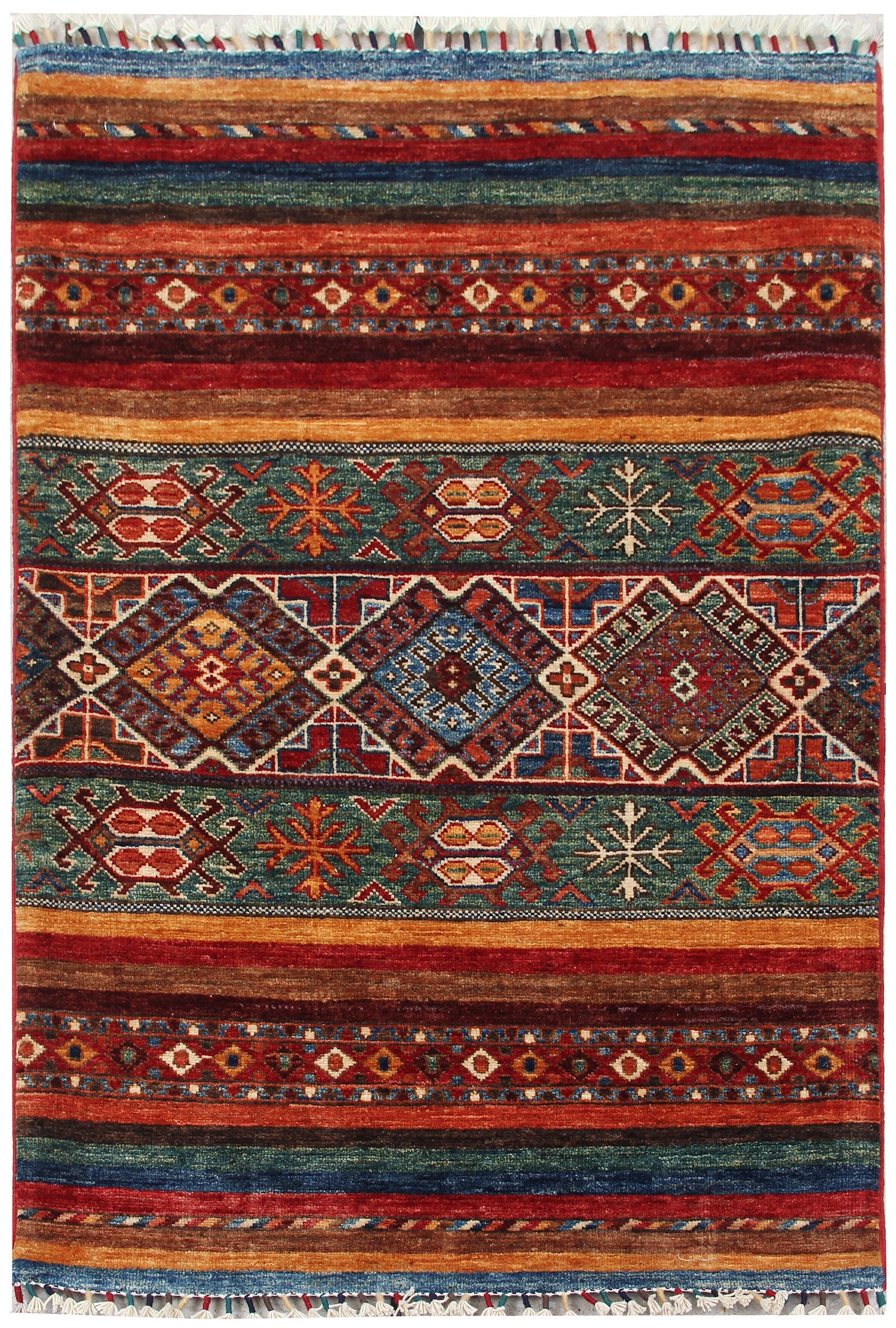 Handmade Persian Rug KHURJEEN