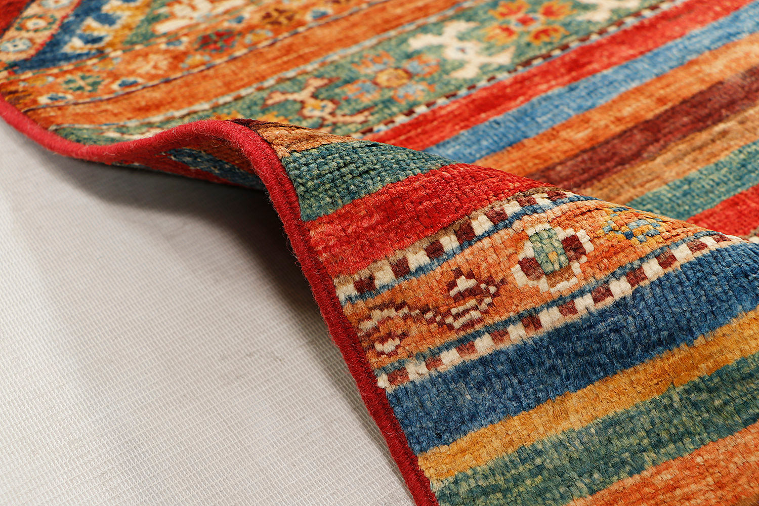 Khurjeen Persian Hand Knotted Wool Rug Multicolor 3' x 4'