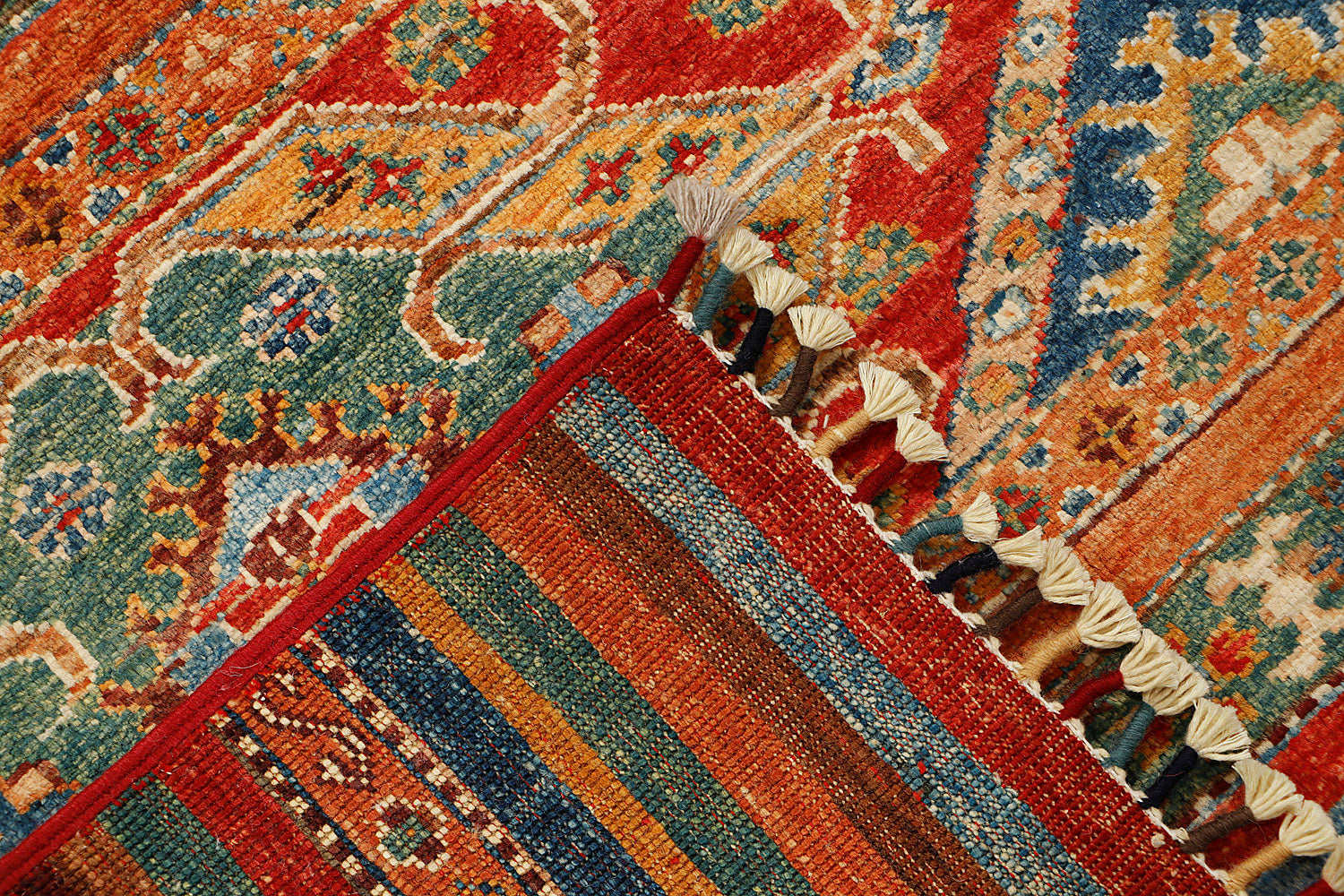 Khurjeen Persian Hand Knotted Wool Rug Multicolor 3' x 4'