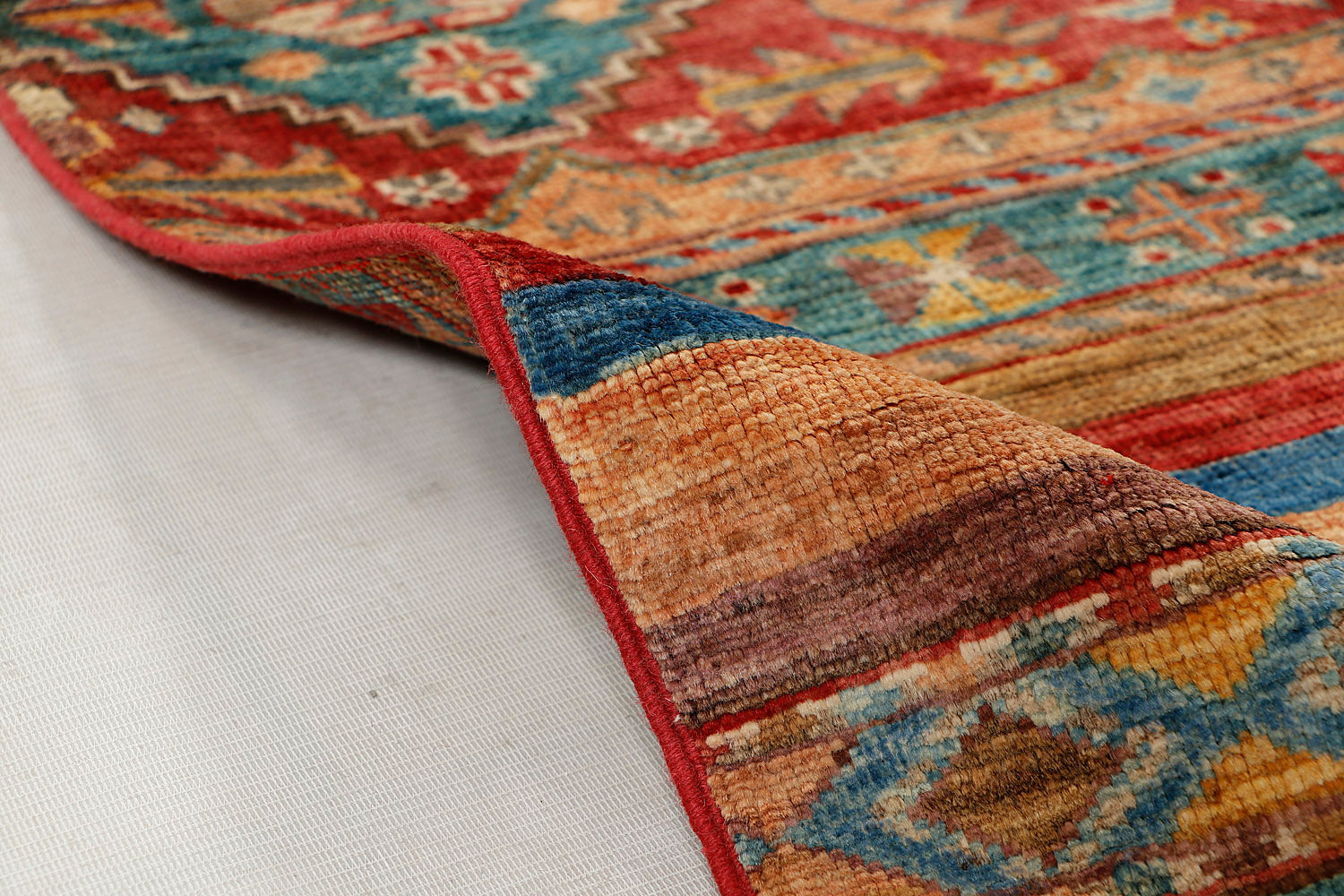 Khurjeen Persian Hand Knotted Wool Rug Multicolor 3' x 4'