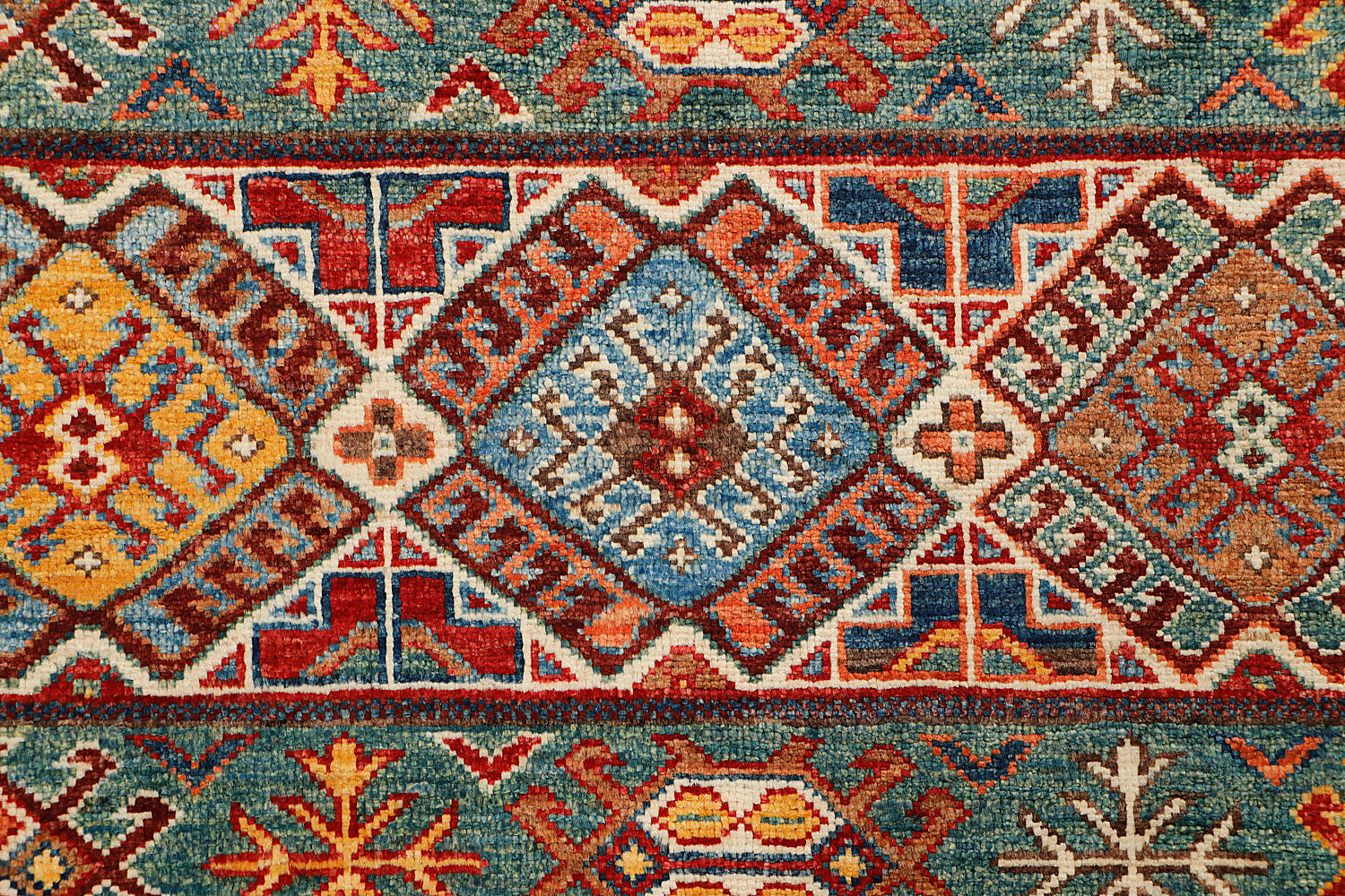 Khurjeen Persian Hand Knotted Wool Rug Multicolor 3' x 4'