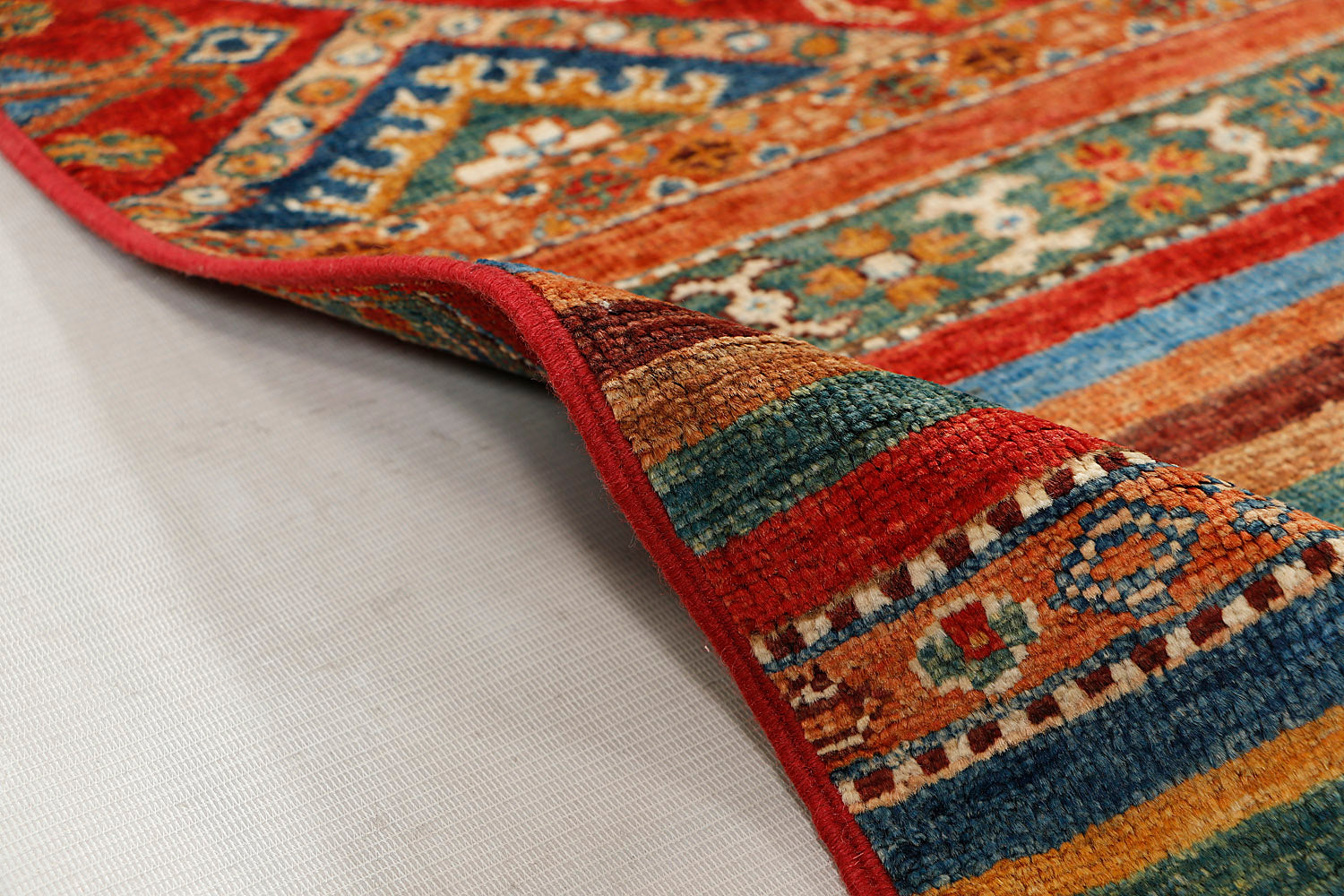 Khurjeen Persian Hand Knotted Wool Rug Multicolor 3' x 4'