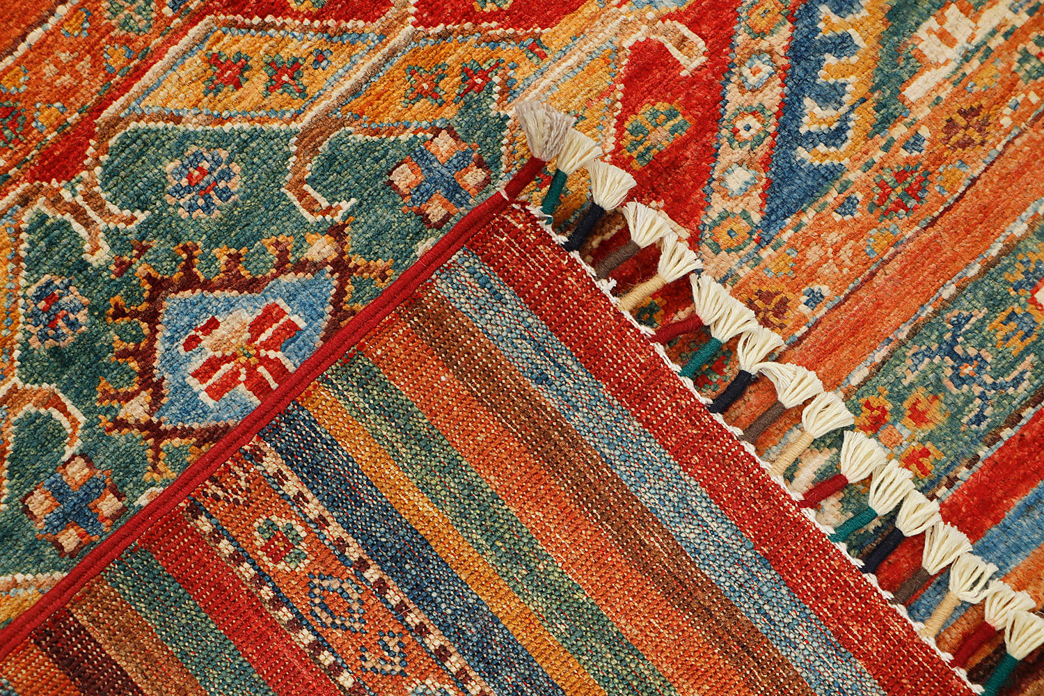 Khurjeen Persian Hand Knotted Wool Rug Multicolor 3' x 4'