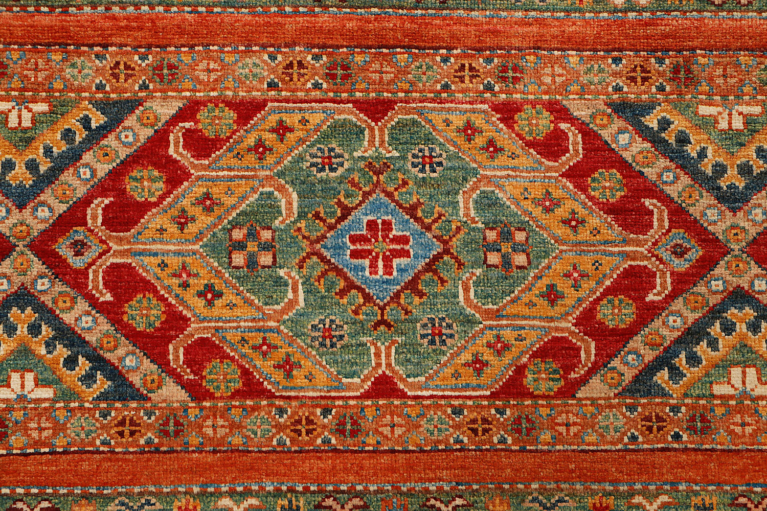 Khurjeen Persian Hand Knotted Wool Rug Multicolor 3' x 4'