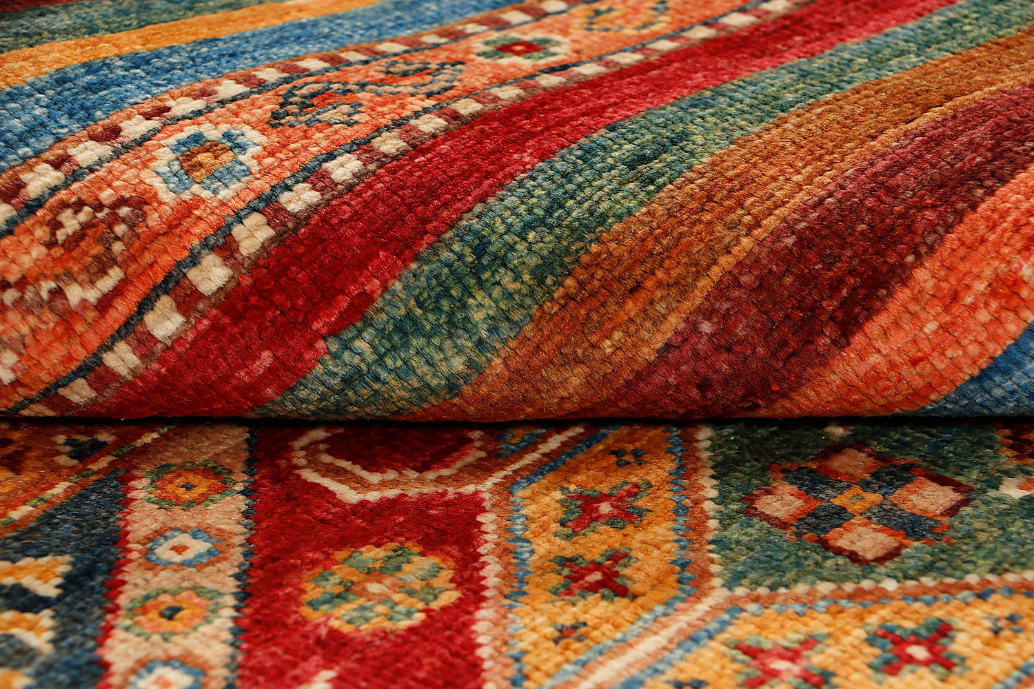 Khurjeen Persian Hand Knotted Wool Rug Multicolor 3' x 4'