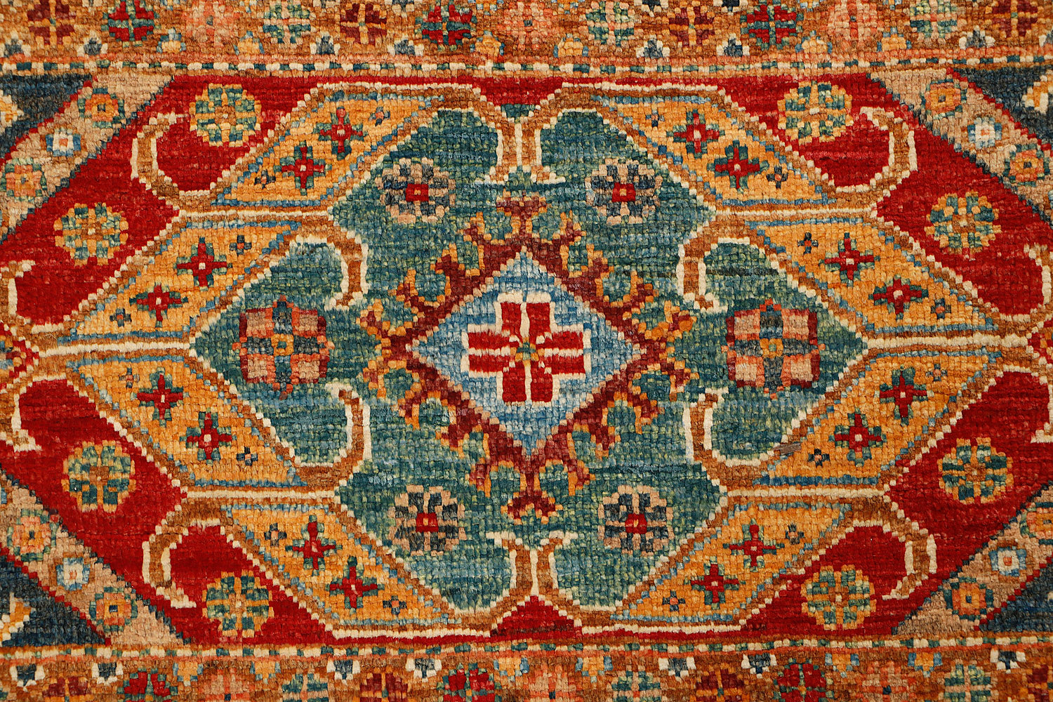 Khurjeen Persian Hand Knotted Wool Rug Multicolor 3' x 4'