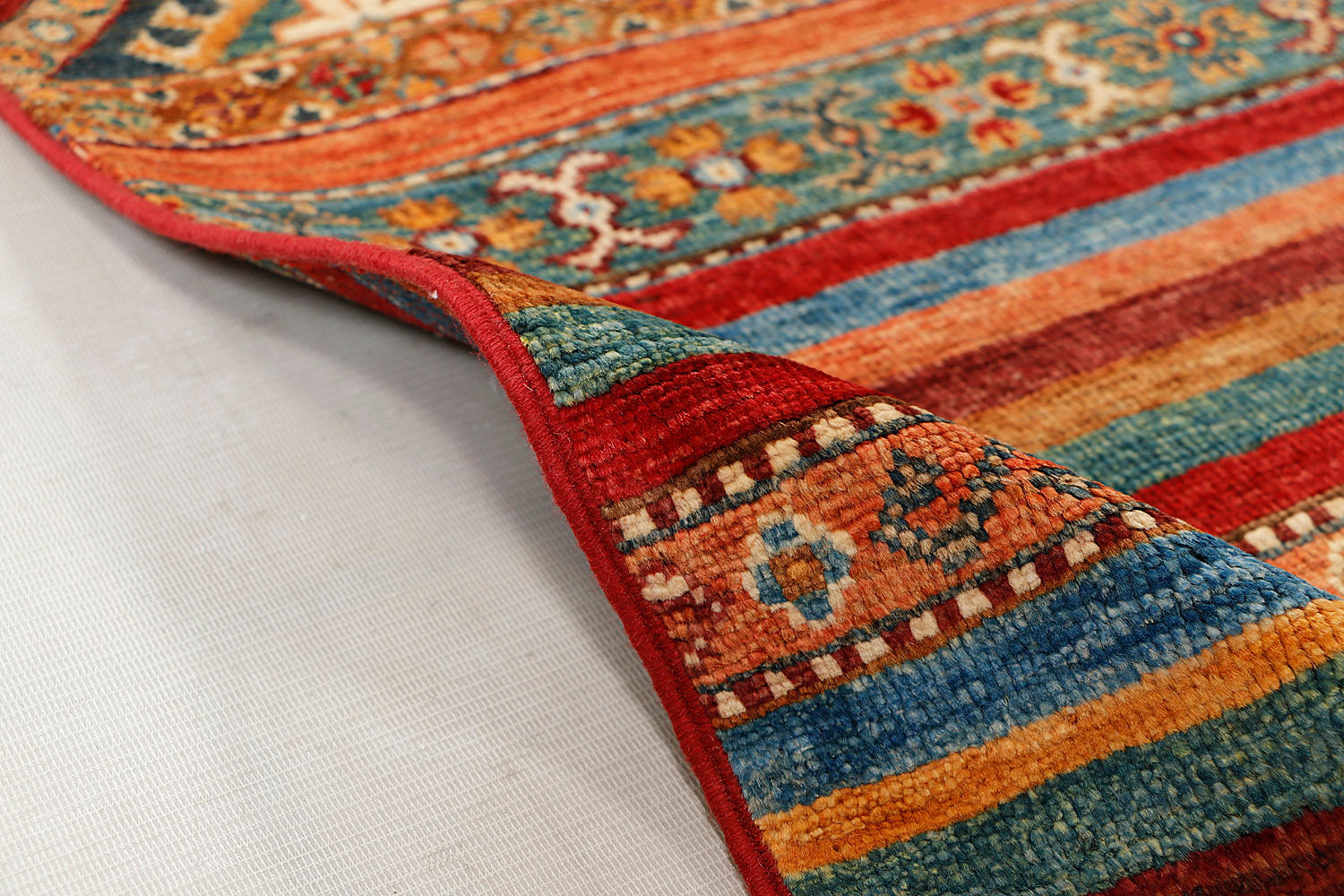 Khurjeen Persian Hand Knotted Wool Rug Multicolor 3' x 4'