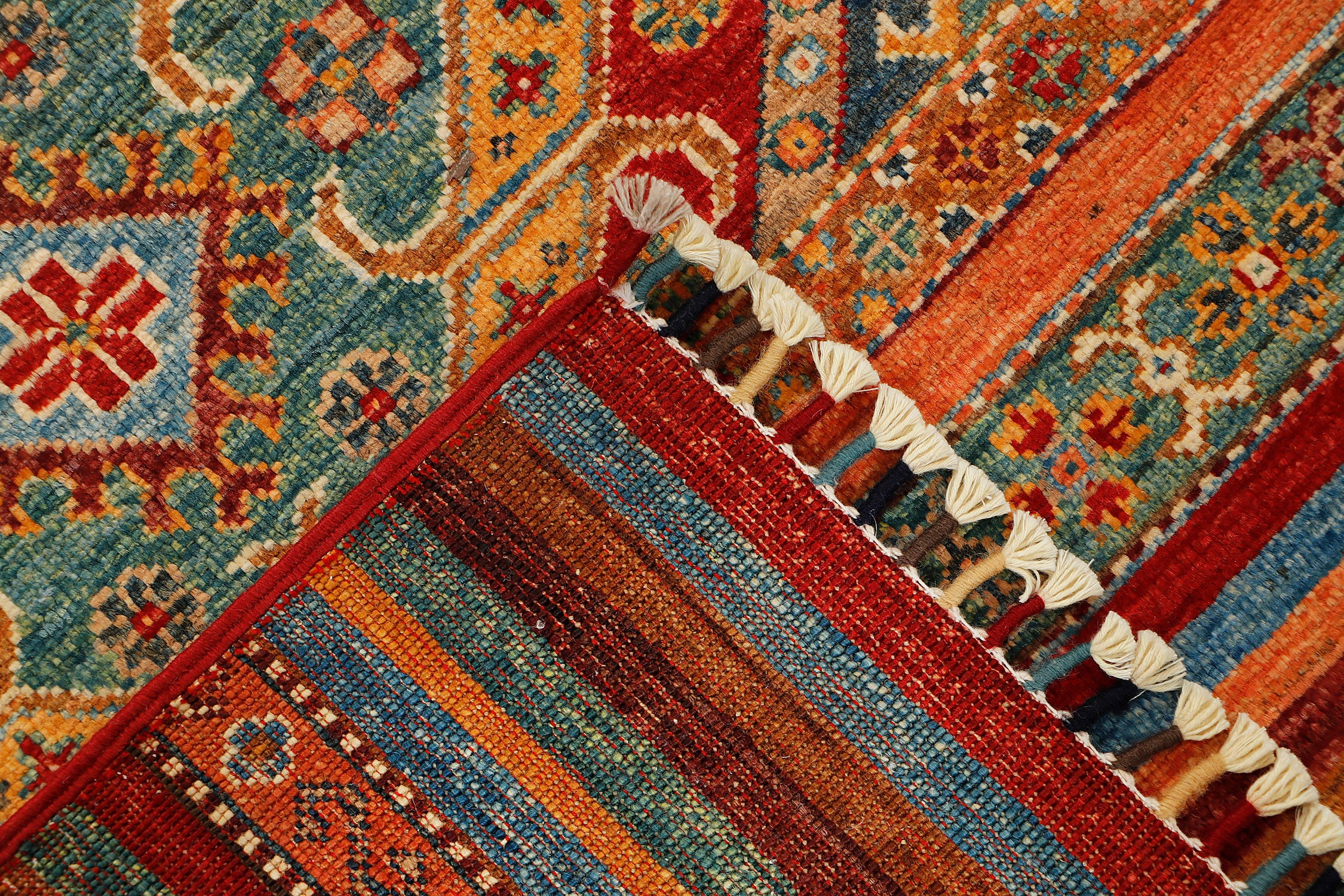 Khurjeen Persian Hand Knotted Wool Rug Multicolor 3' x 4'