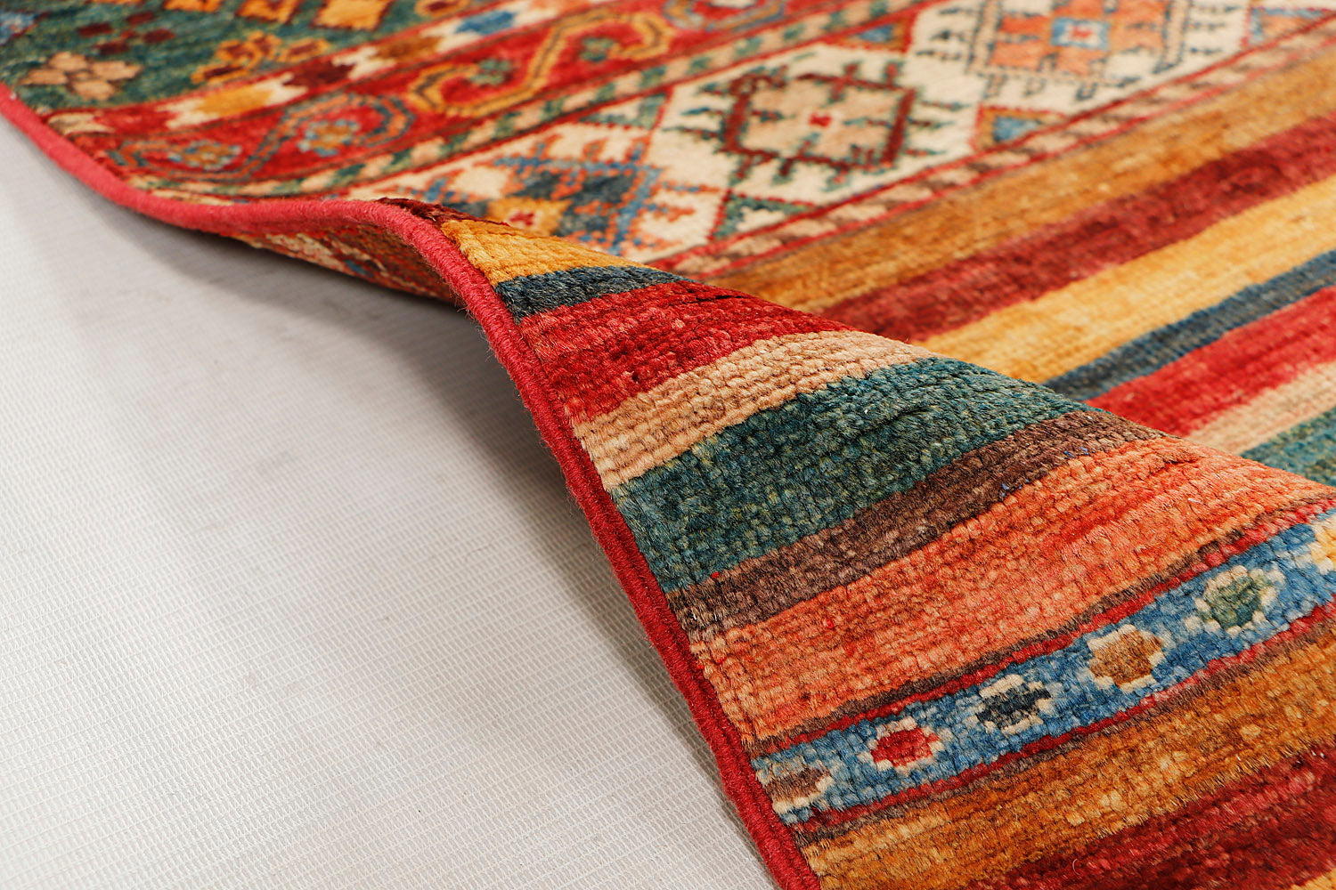 Khurjeen Persian Hand Knotted Wool Rug Multicolor 3' x 4'