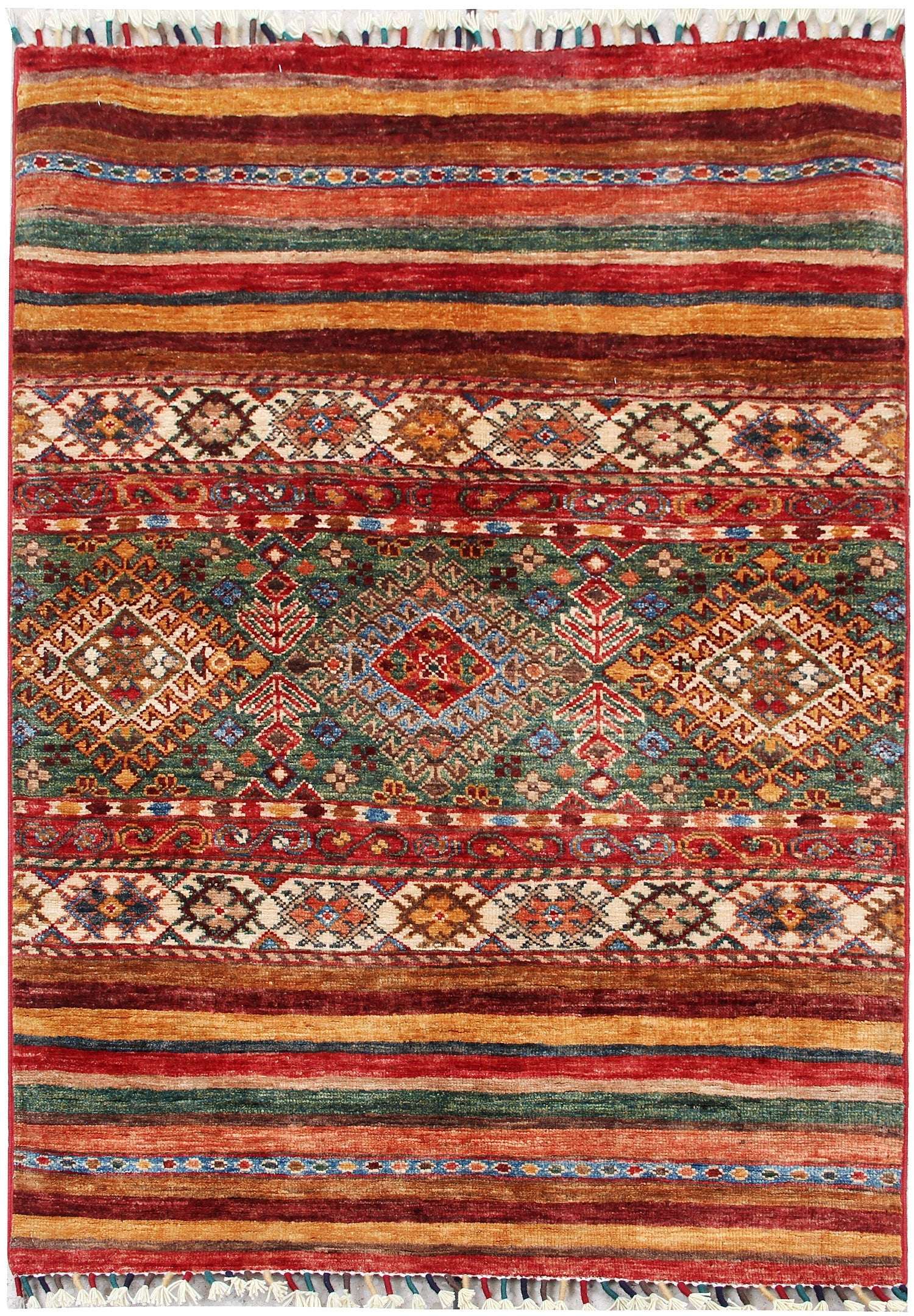 Handmade Persian Rug KHURJEEN