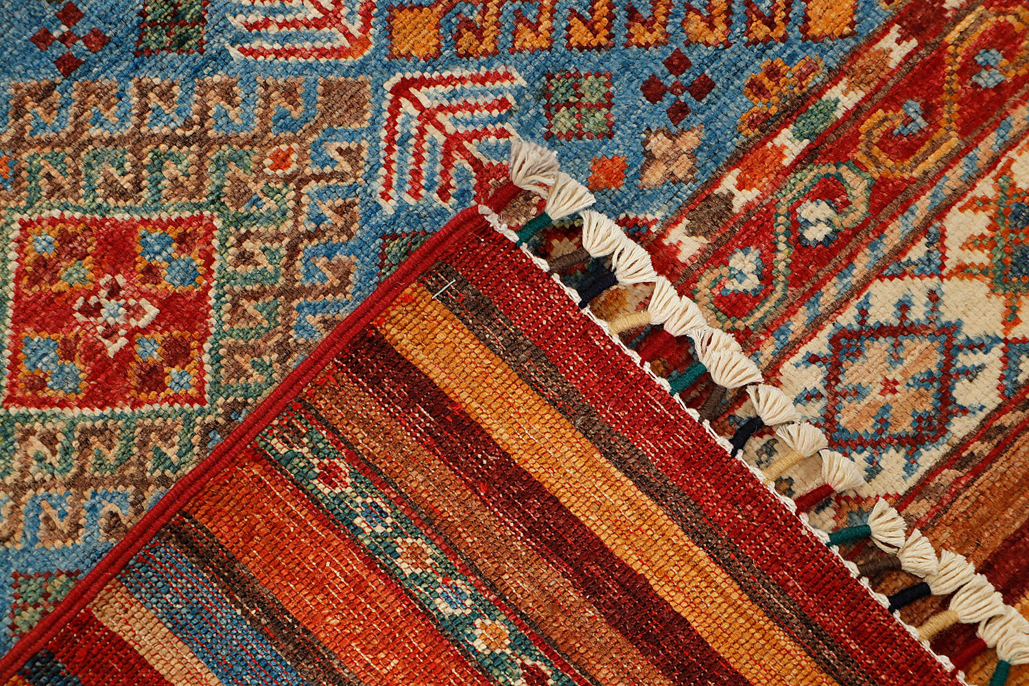 Khurjeen Persian Hand Knotted Wool Rug Multicolor 3' x 4'