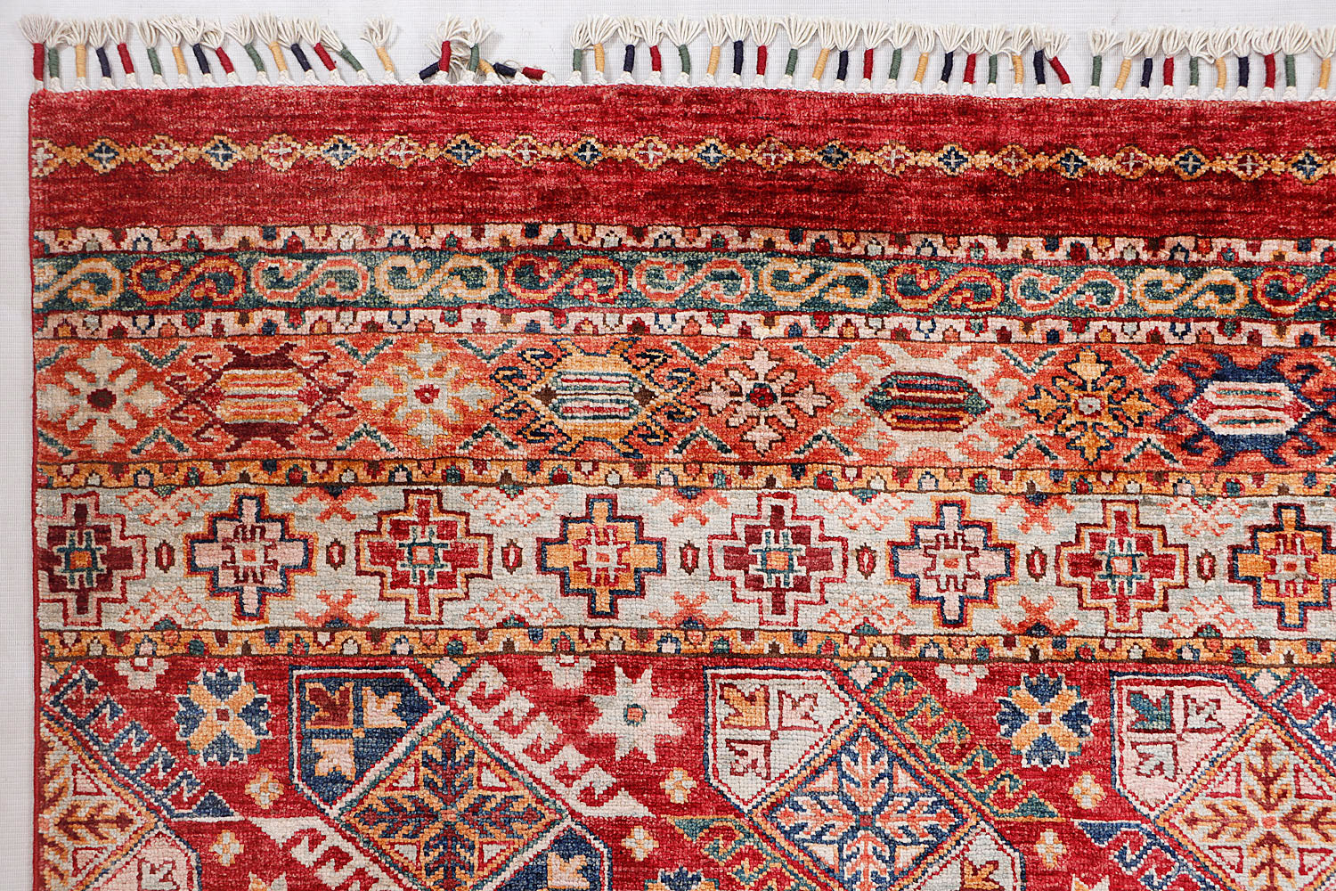 Khurjeen Persian Hand Knotted Wool Rug Red 9' x 13'