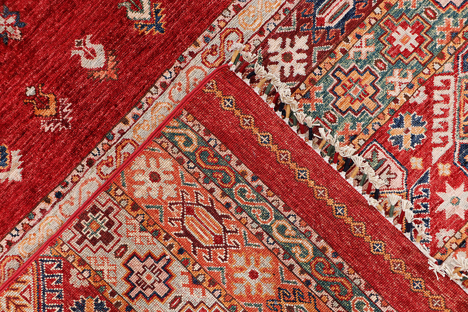 Khurjeen Persian Hand Knotted Wool Rug Red 9' x 13'