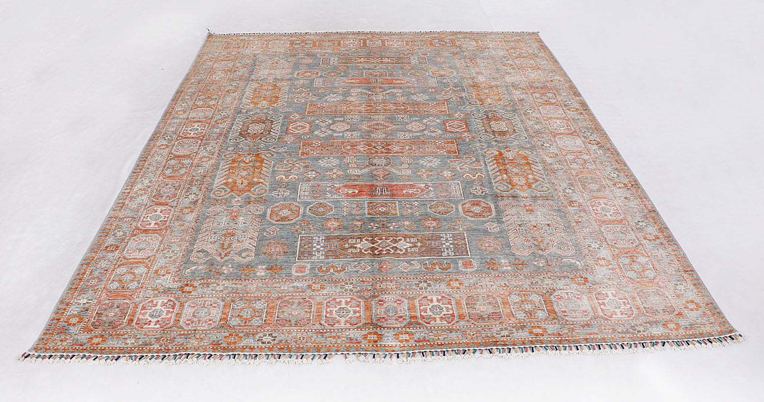 Sultani Persian Hand Knotted Wool Rug Gray 8' x 10'
