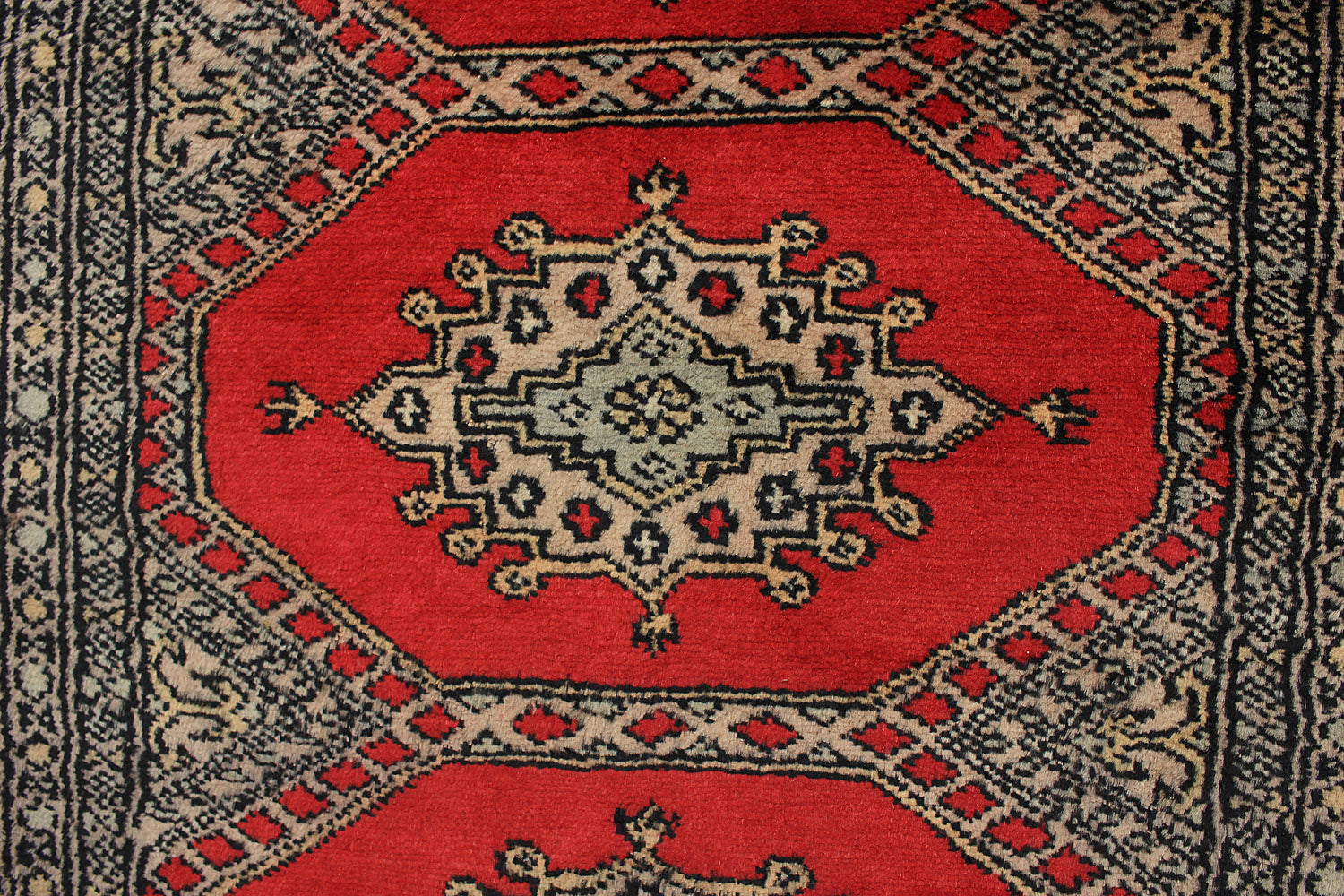 2' 6" x 6' Red Handmade Jaldar Afghan Rug Runner