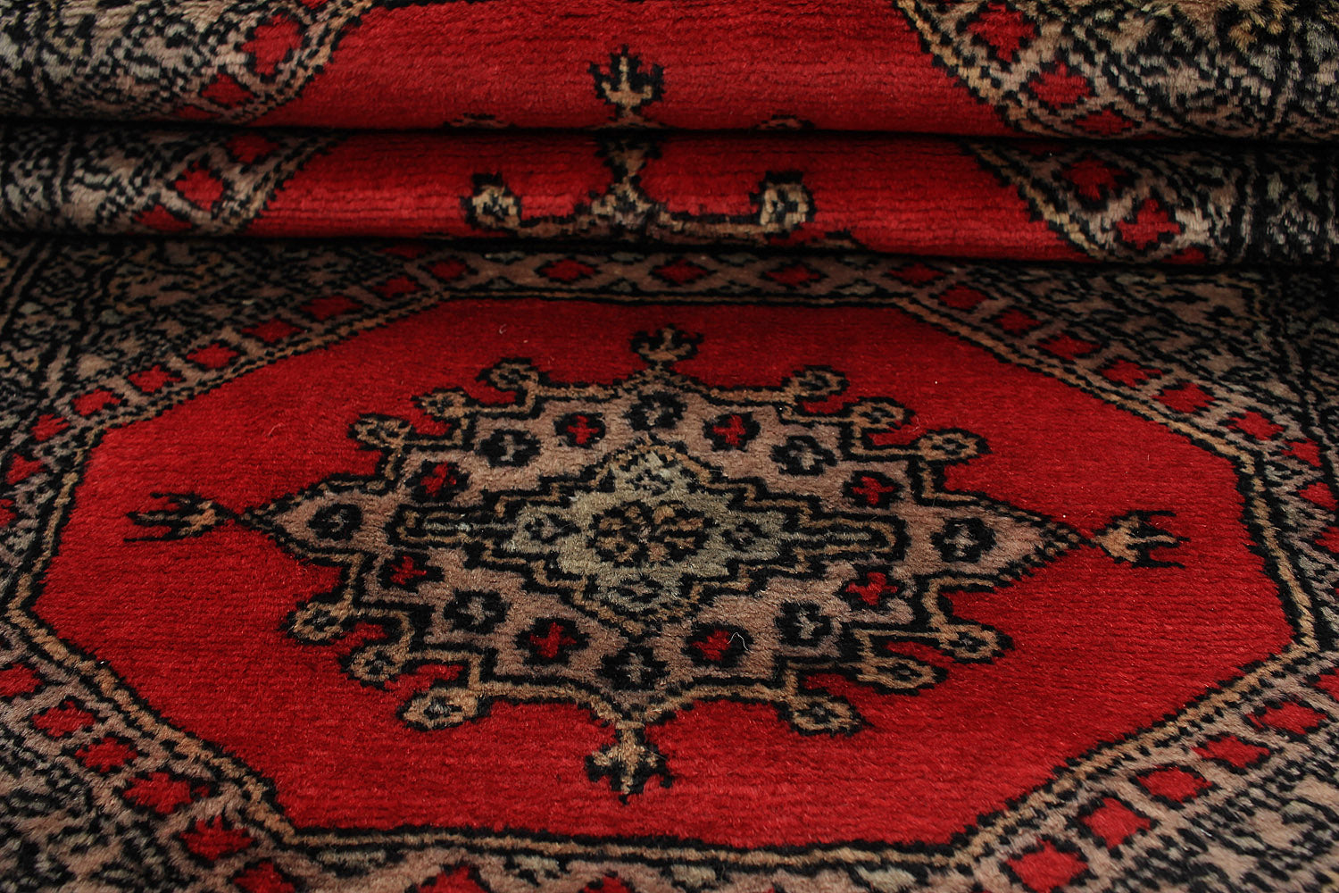 2' 6" x 6' Red Handmade Jaldar Afghan Rug Runner