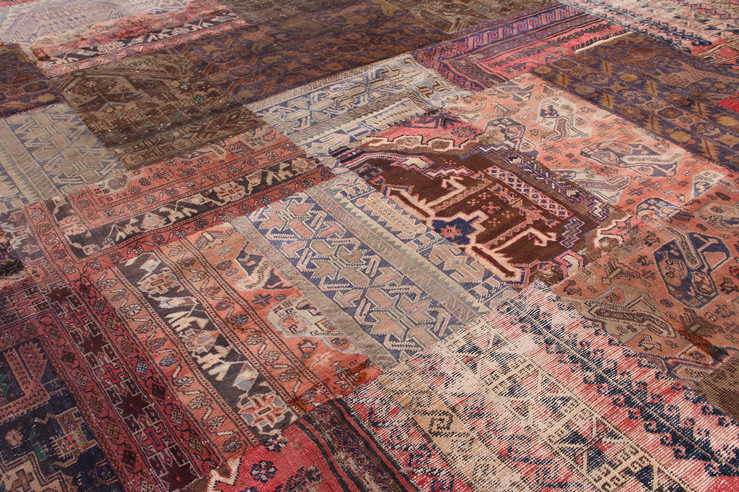 8' X 10' Multy Handmade Patch Work Afghan Rug Rectangular