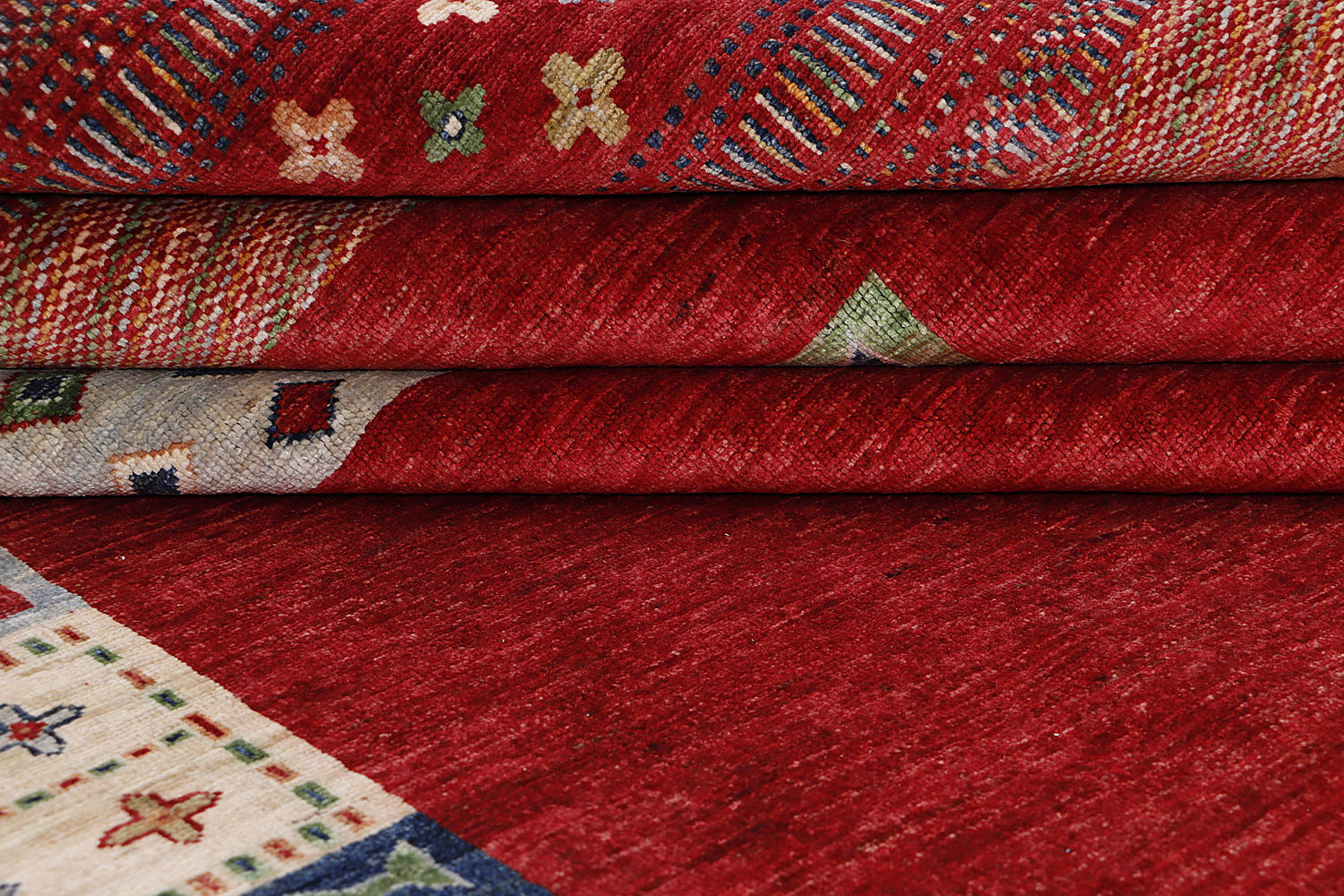 Loribaft Persian Hand Knotted Wool Rug Multicolor 8' x 10'