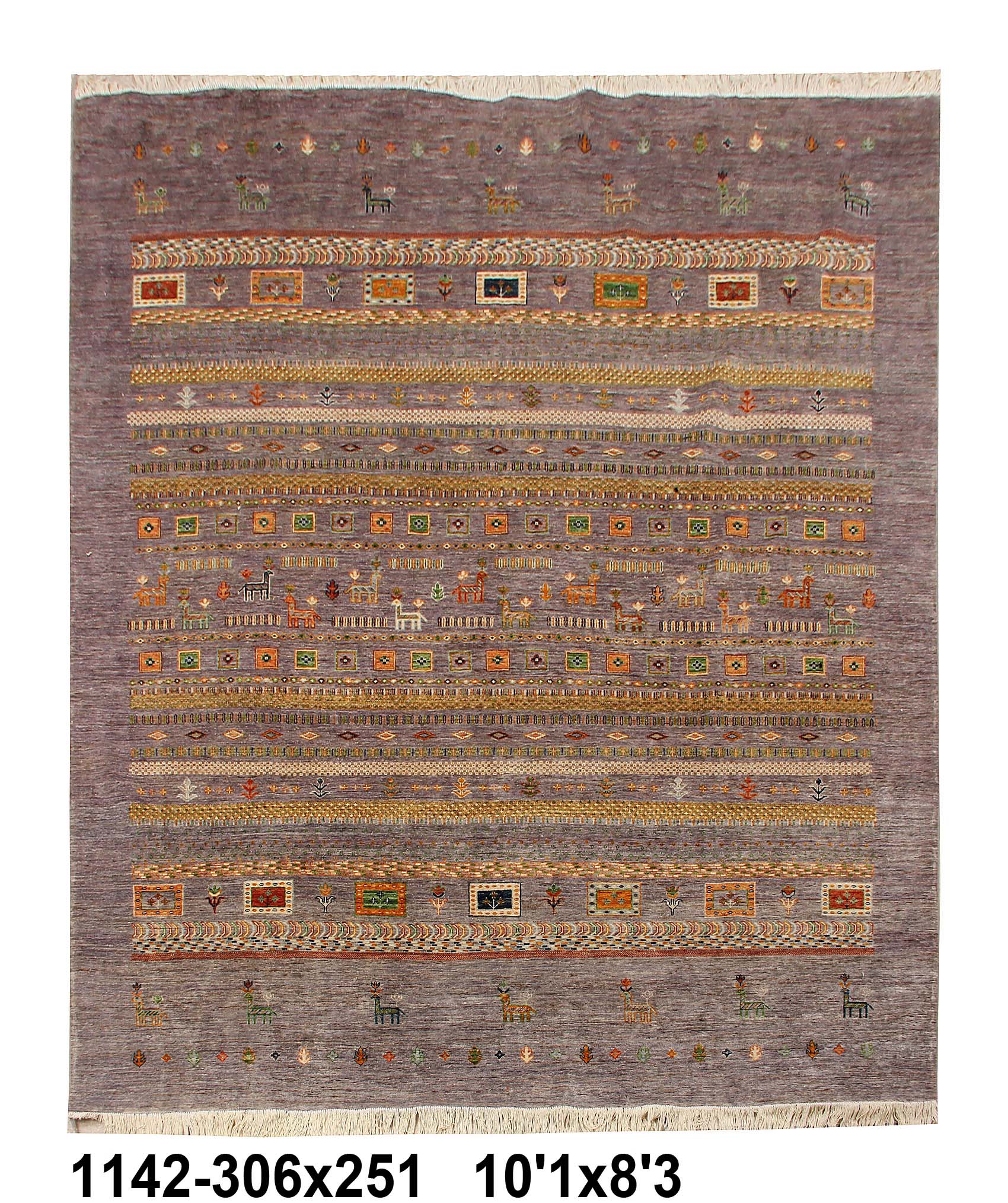 Handmade Persian Rug KHURJEEN