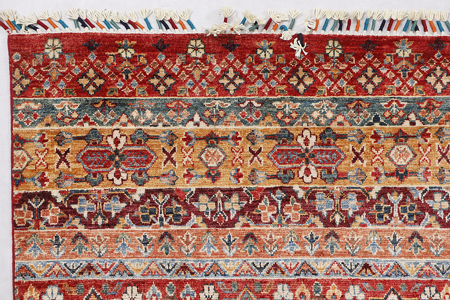 Khurjeen Persian Hand Knotted Wool Rug Red 9' x 13'