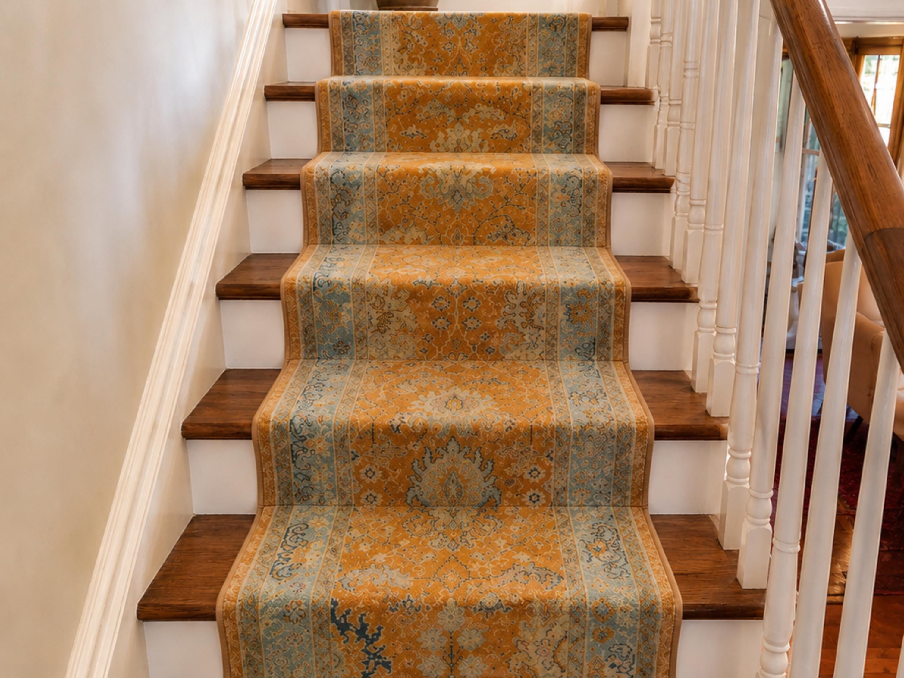 3x10 Oushak Runner Rug, Hand Knotted Gold Wool Staircase Long Hallway Runner, Medallion Turkish Corridor Carpet