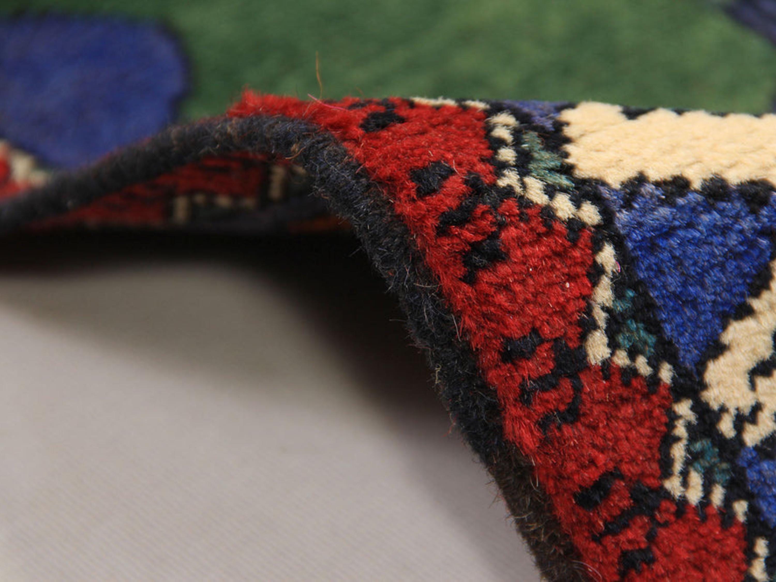 2x3 Collectible Afghan War Rug, Handmade Wool Tribal Wall Art, Military Carpet Decor