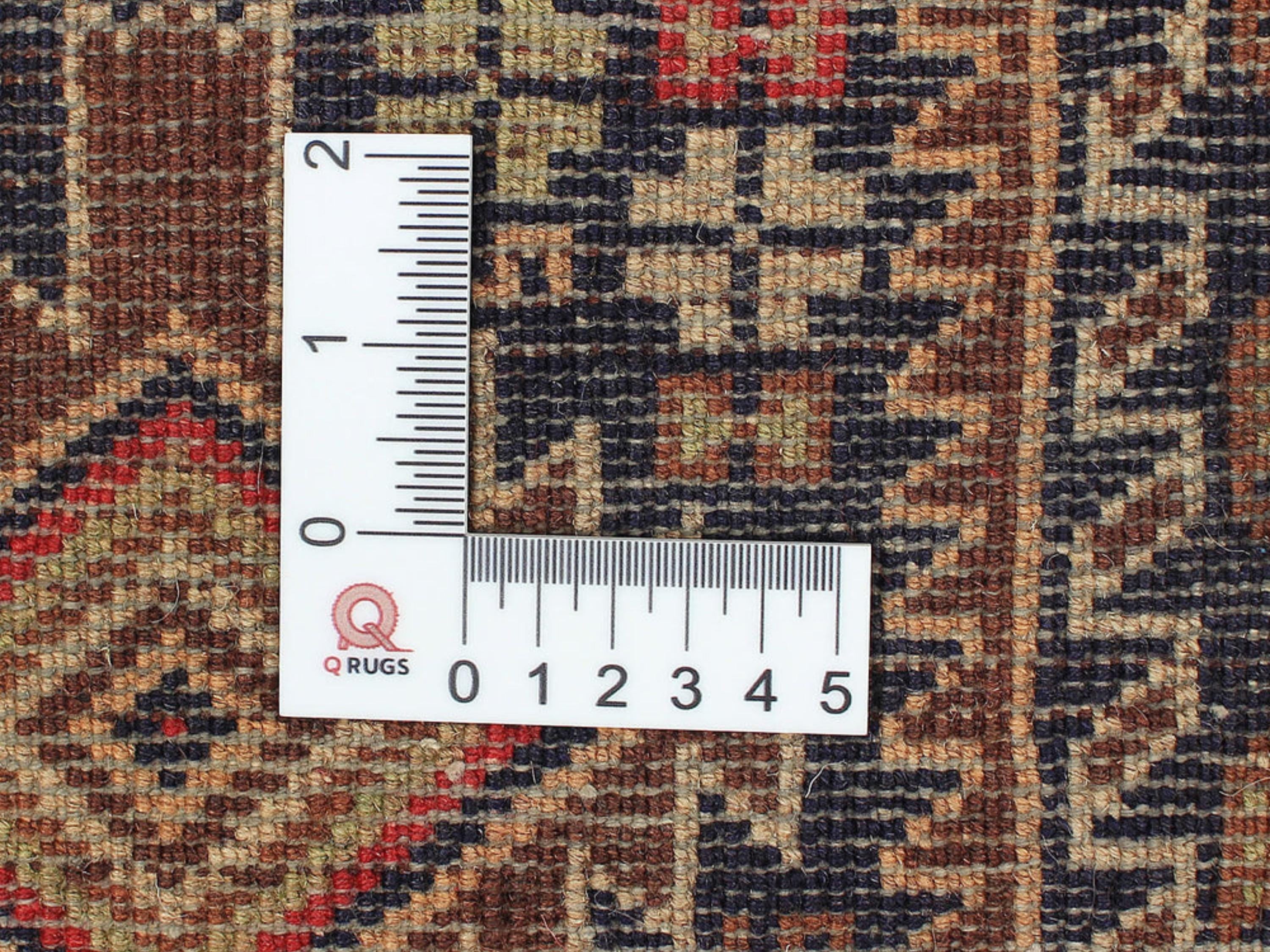 3x10 Tribal Runner Rug, Hand Knotted Wool Geometric Hallway Runner, Brown Oriental Corridor Decor