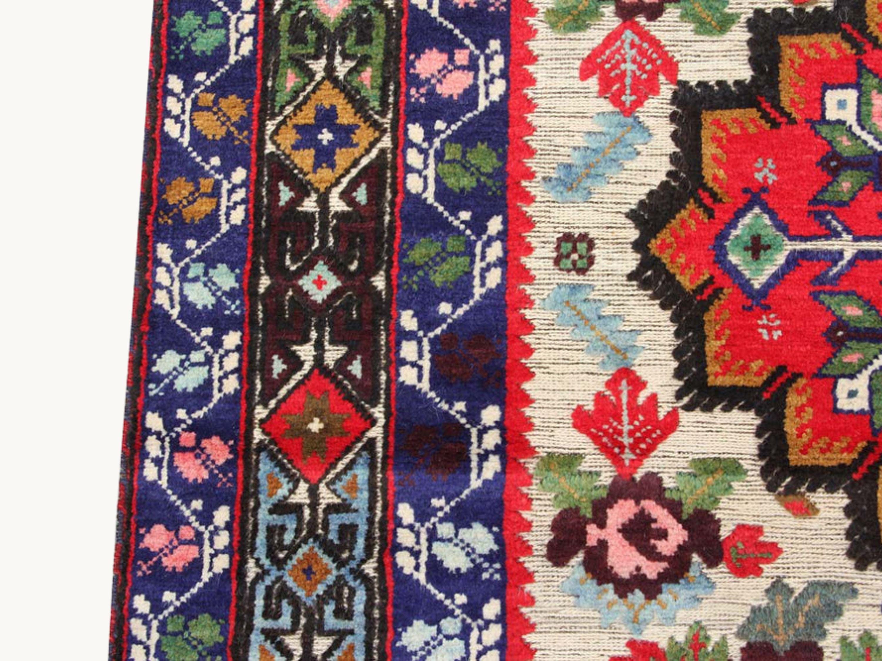 4x6 Handmade Berjista Wool Area Rug, Ivory Hand Knotted Tribal Geometric Rug