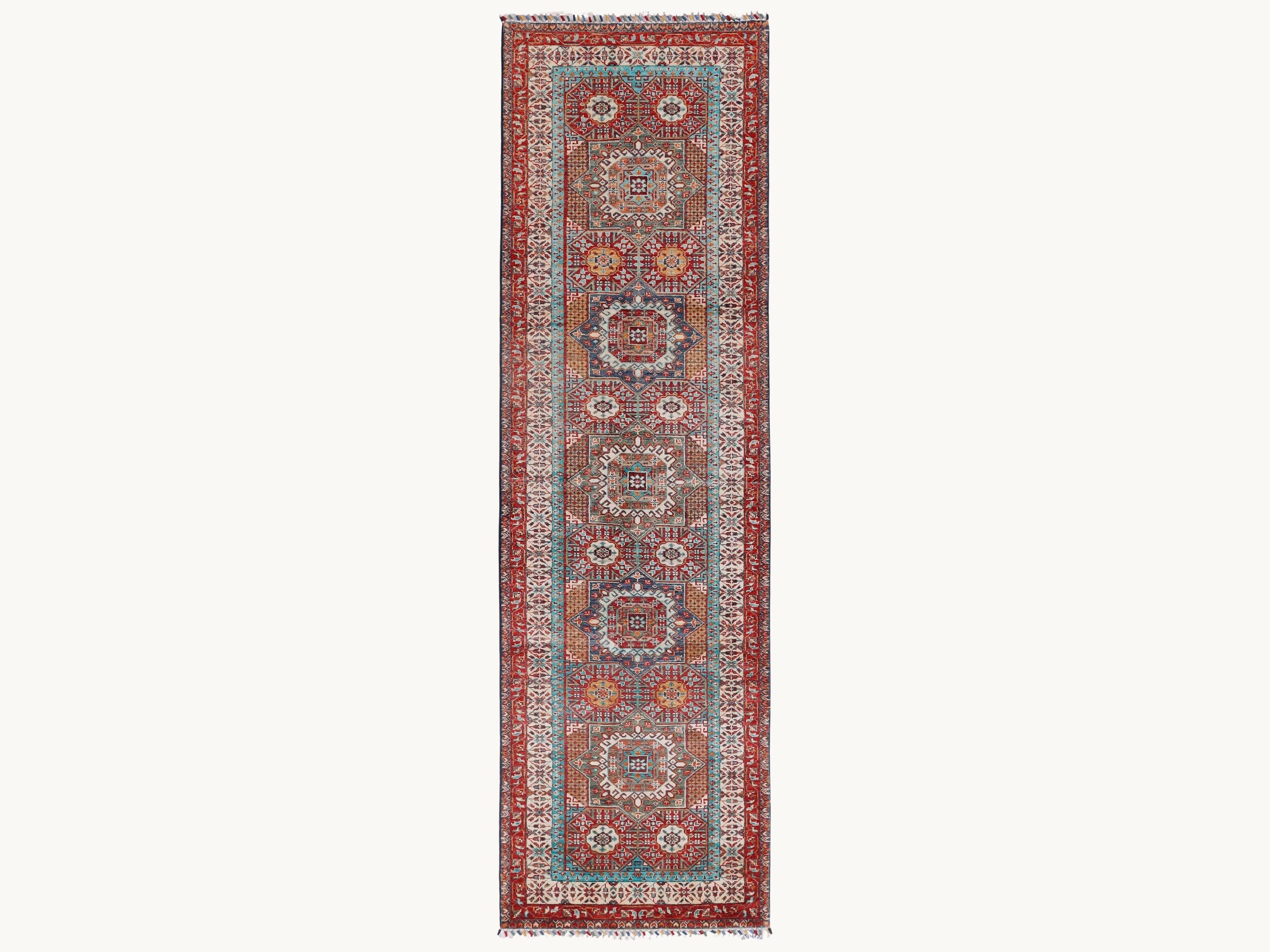 3x10 Persian Style Runner Rug, Vintage Hand Knotted Wool Long Hallway Runner, Oriental Kitchen Entryway Carpet