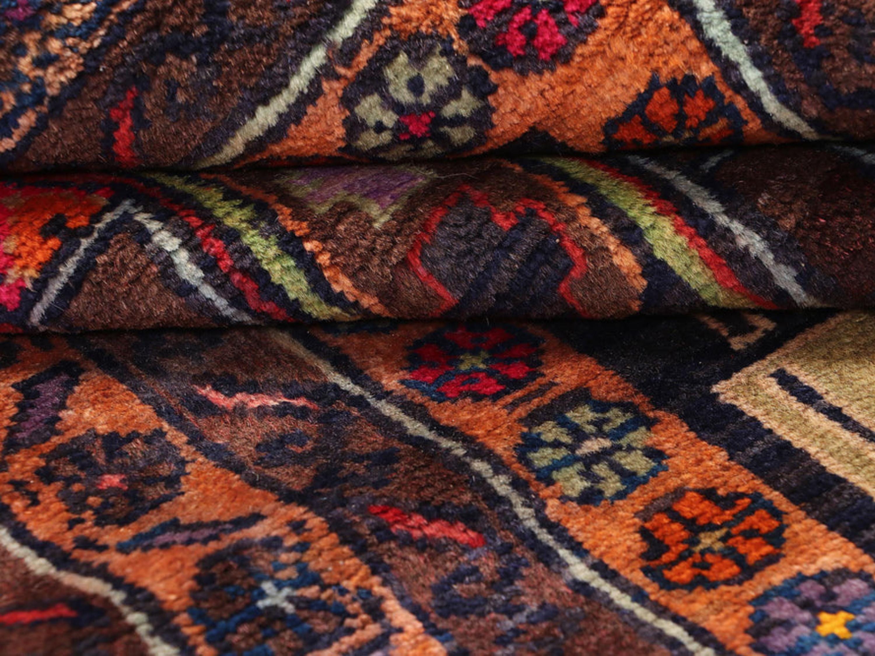 3x5 Arched Garden Woven Wall Hanging, Hand Knotted Wool Tapestry Rug, Afghan Style Textile Wall Art, Red Tree Motif