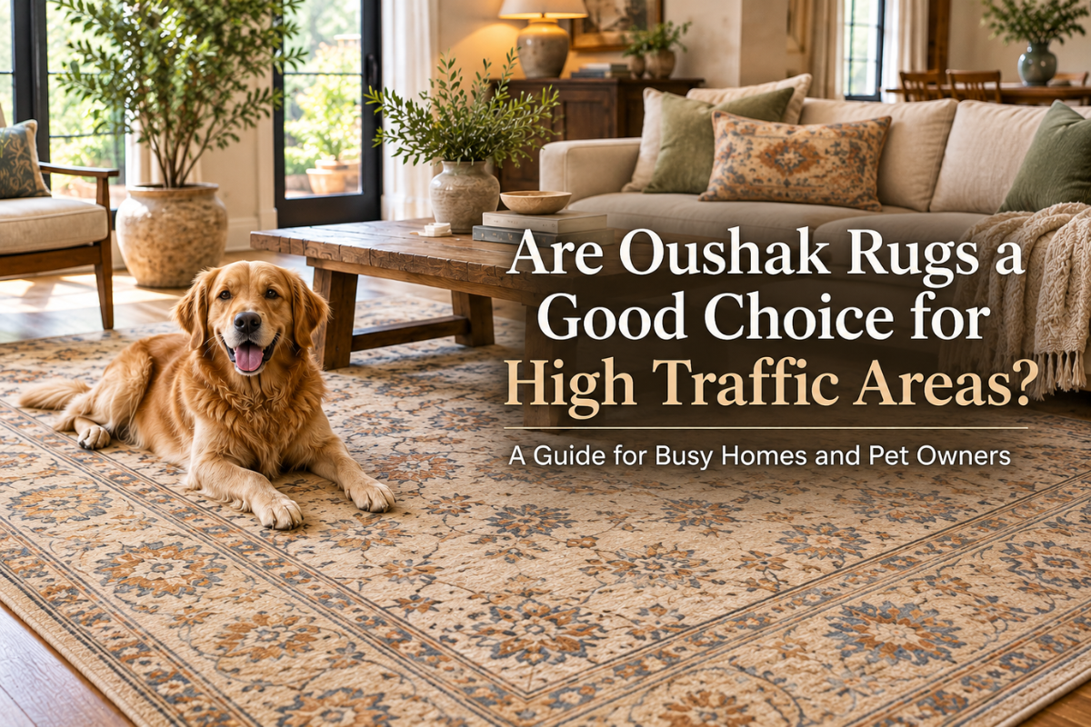 Are Oushak Rugs a Good Choice for High Traffic Areas? A Guide for Busy Homes and Pet Owners