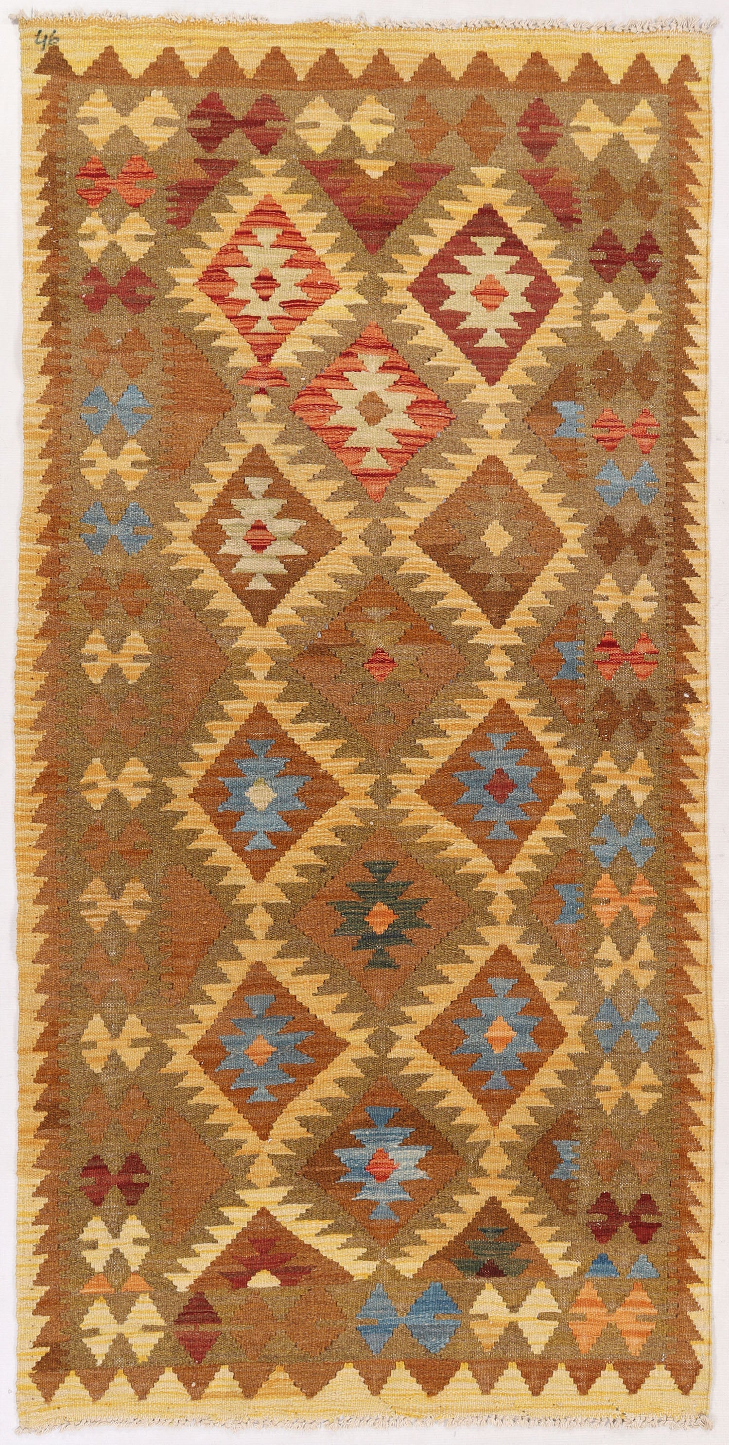 Multy Handmade Veggie Dye Kilim Rug Rectangular
