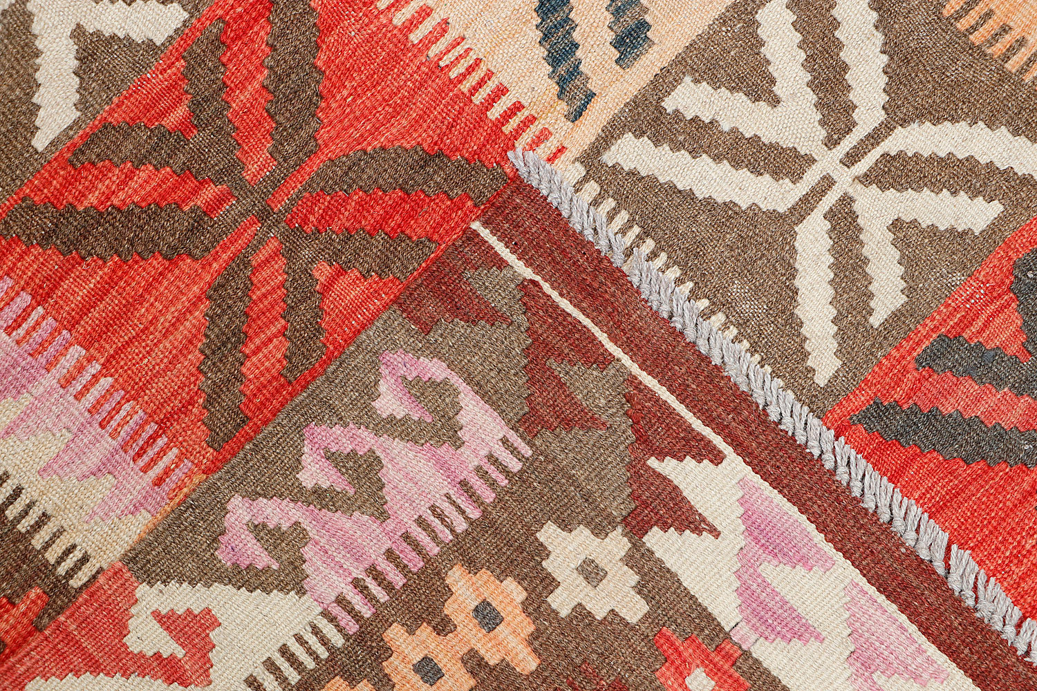 Multy Handmade Veggie Dye Kilim Rug Rectangular