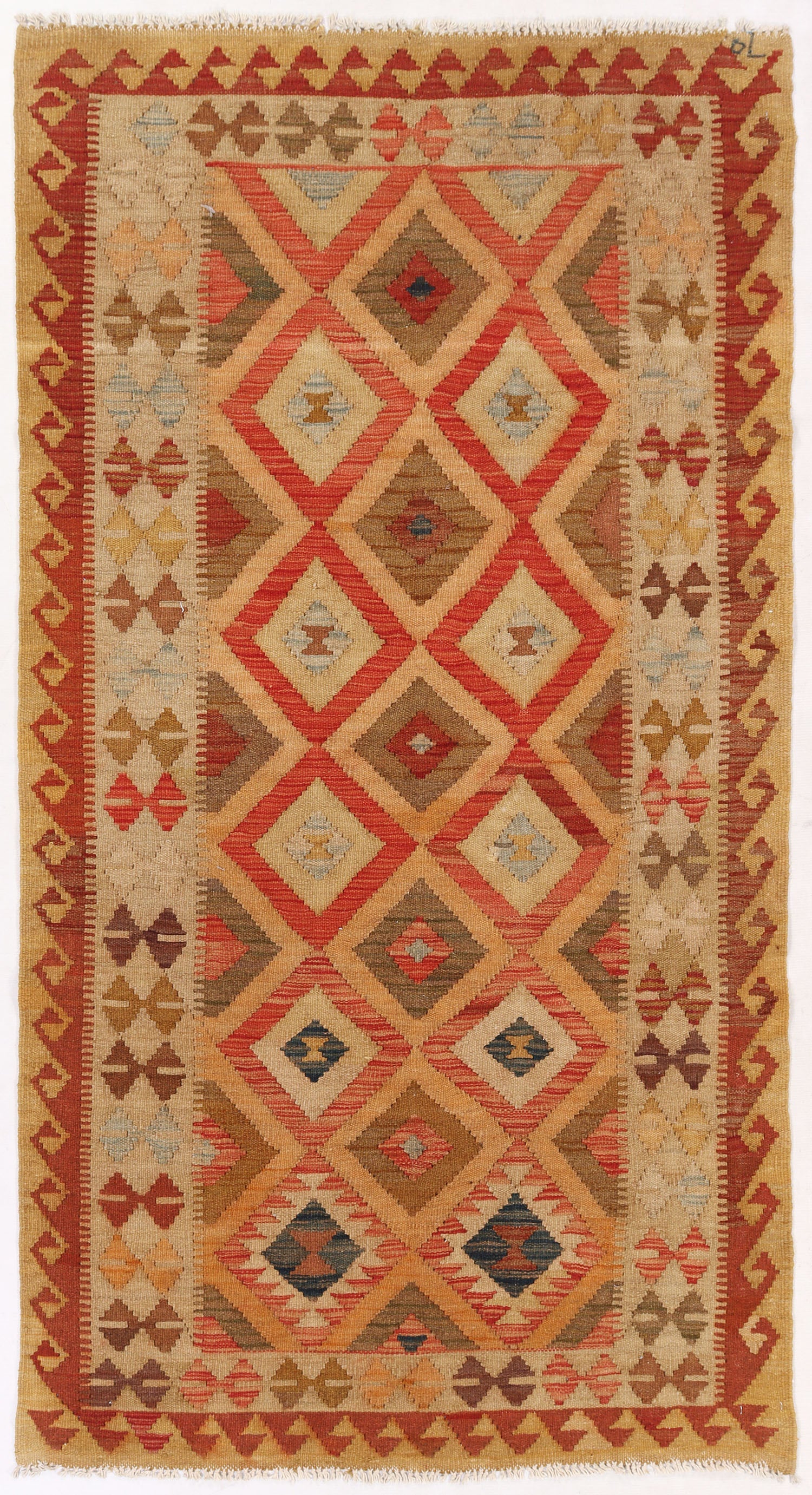 Multy Handmade Veggie Dye Kilim Rug Rectangular
