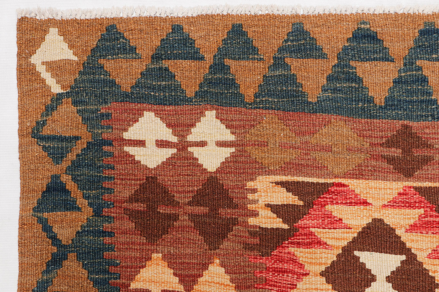 4' x 6'  Multy Handmade Veggie Dye Kilim Rug Rectangular