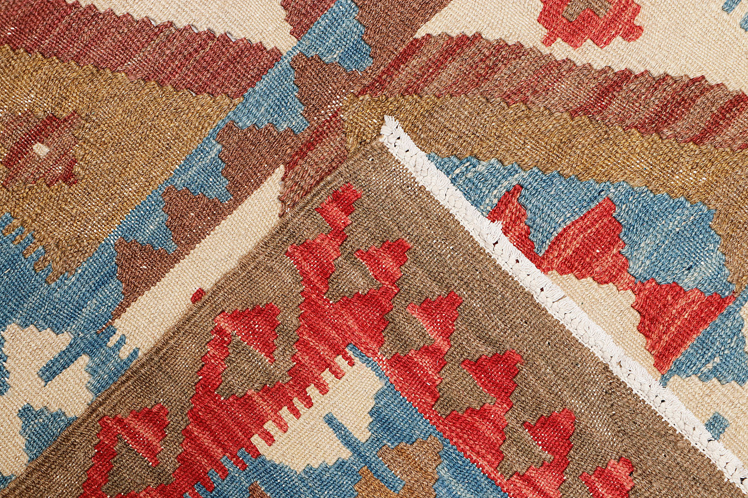 4' x 6'  Multy Handmade Veggie Dye Kilim Rug Rectangular