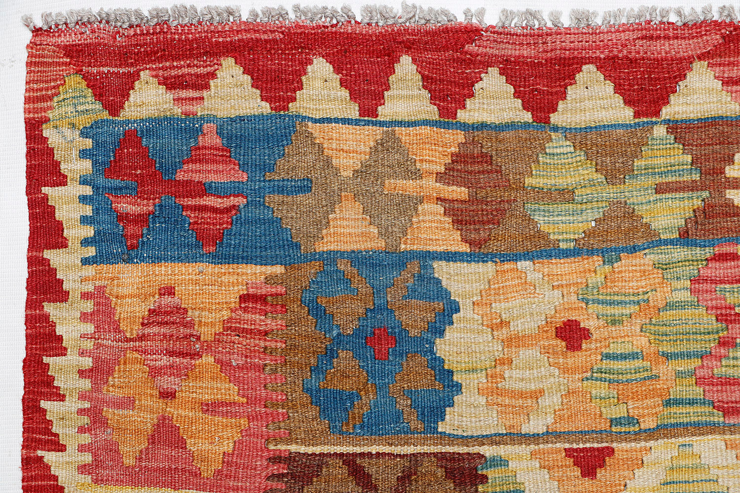 Multy Handmade Veggie Dye Kilim Rug Rectangular
