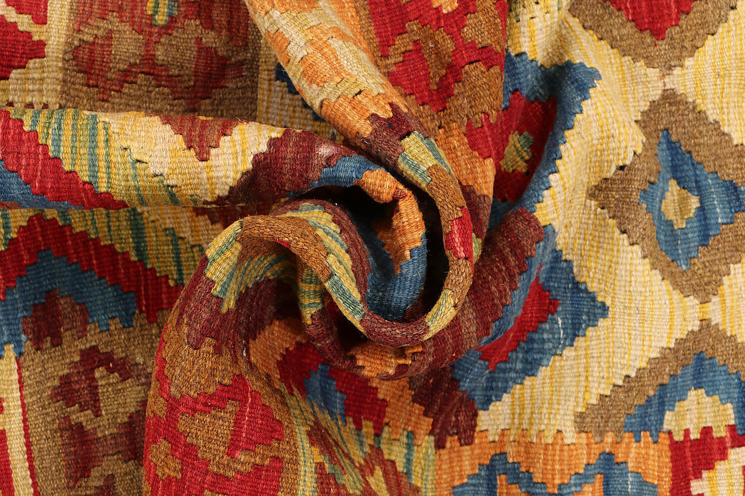 Multy Handmade Veggie Dye Kilim Rug Rectangular