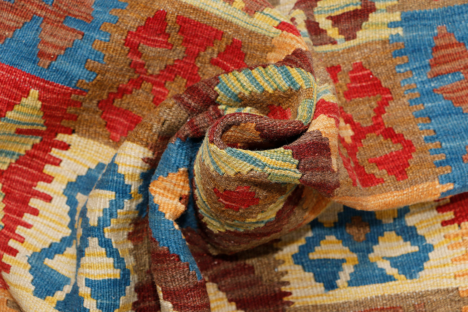 Multy Handmade Veggie Dye Kilim Rug Rectangular