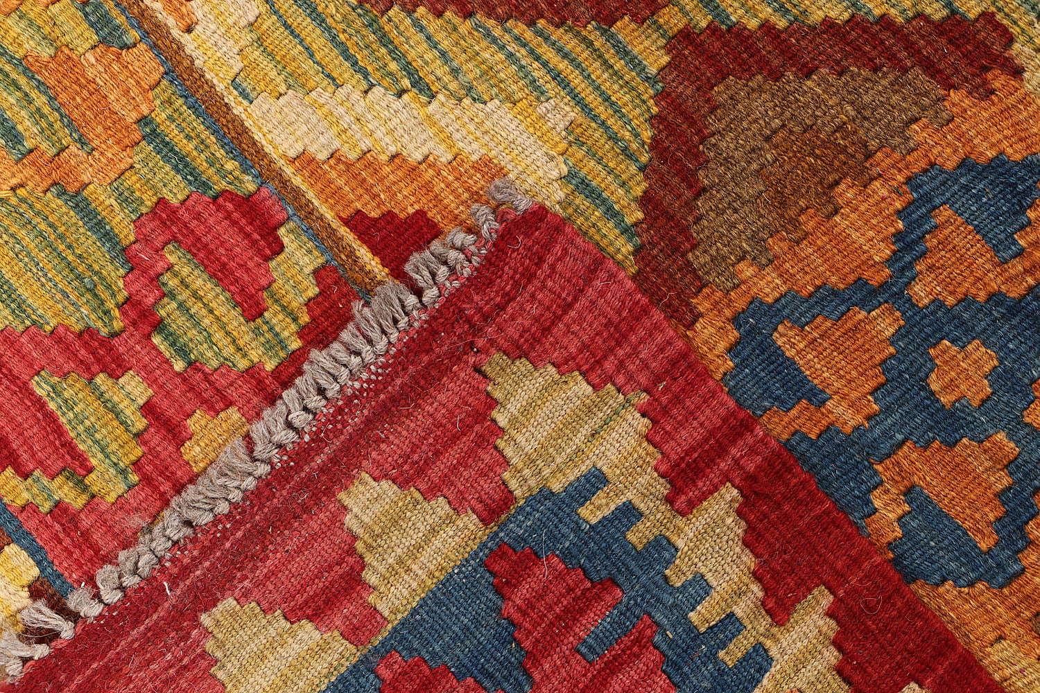 Multy Handmade Veggie Dye Kilim Rug Rectangular