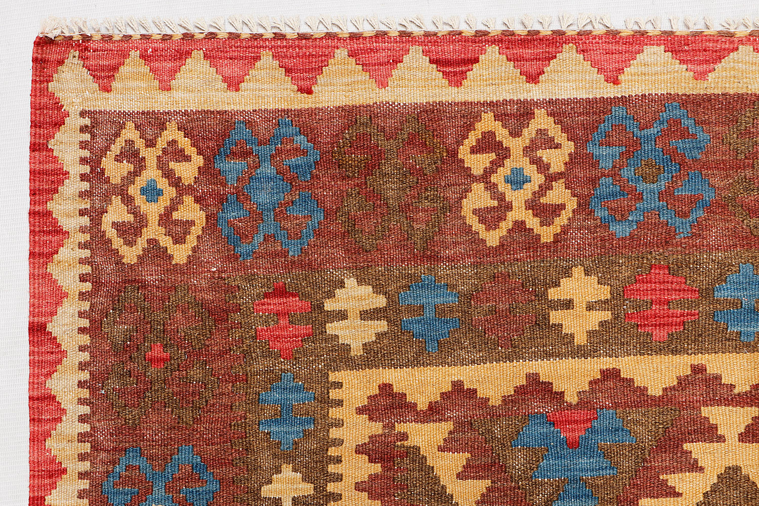 Multy Handmade Veggie Dye Kilim Rug Rectangular