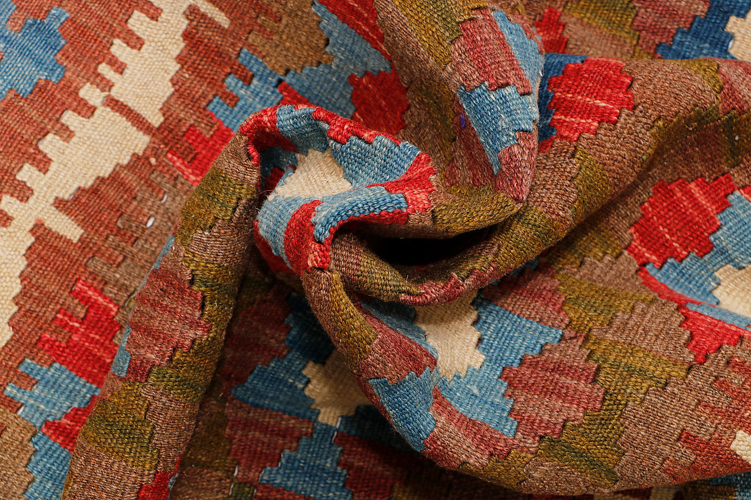 Multy Handmade Veggie Dye Kilim Rug Rectangular