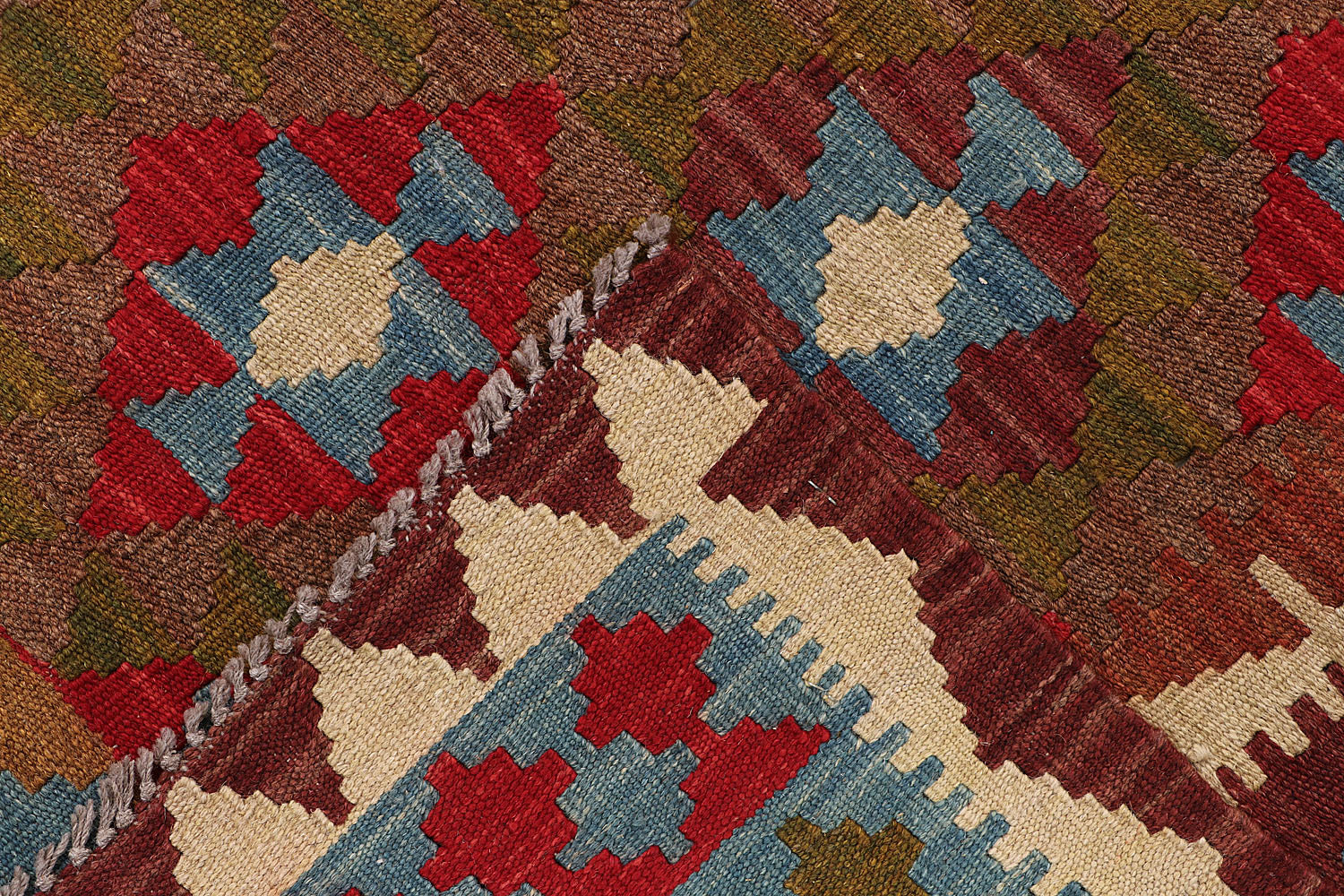 Multy Handmade Veggie Dye Kilim Rug Rectangular