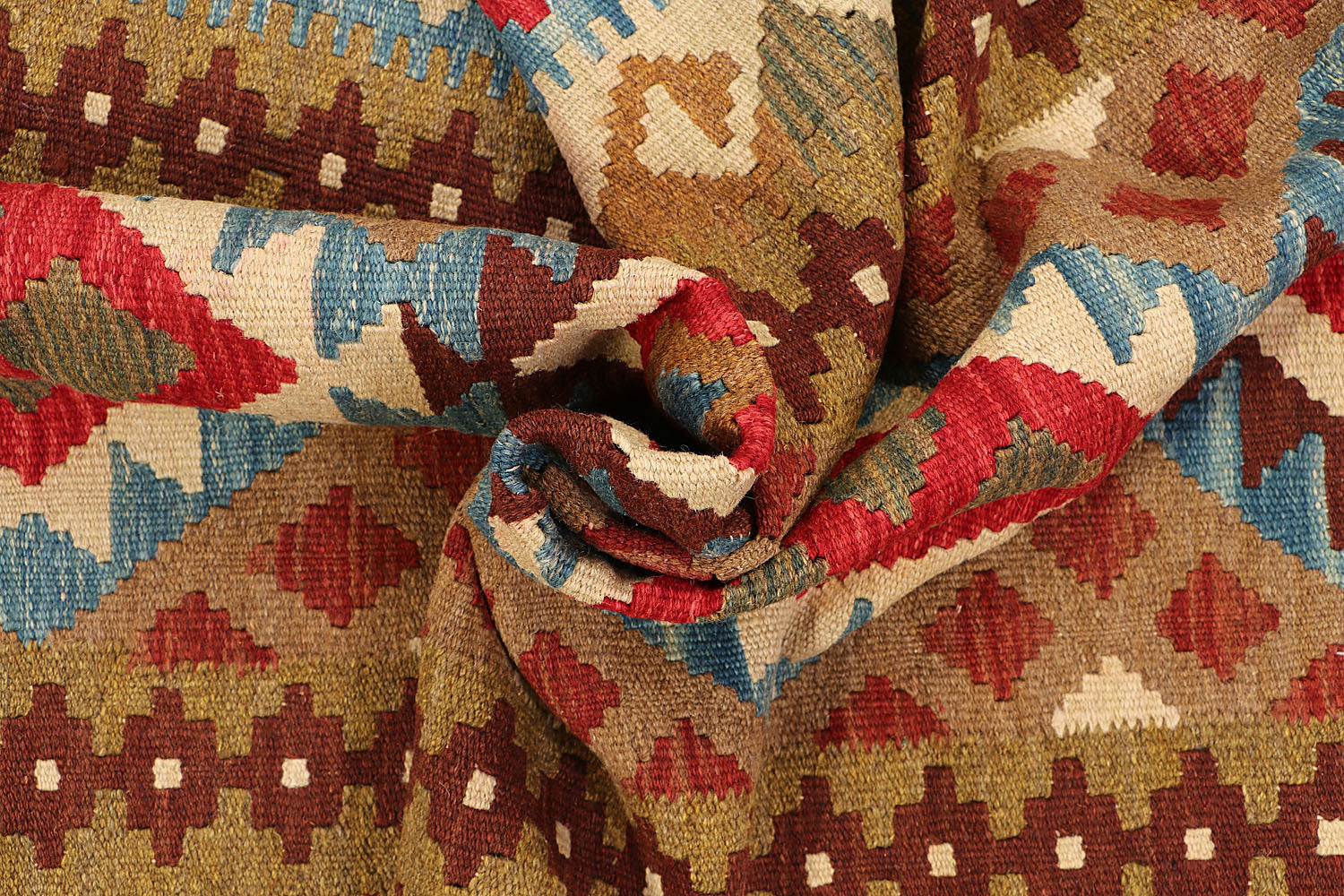 Multy Handmade Veggie Dye Kilim Rug Rectangular